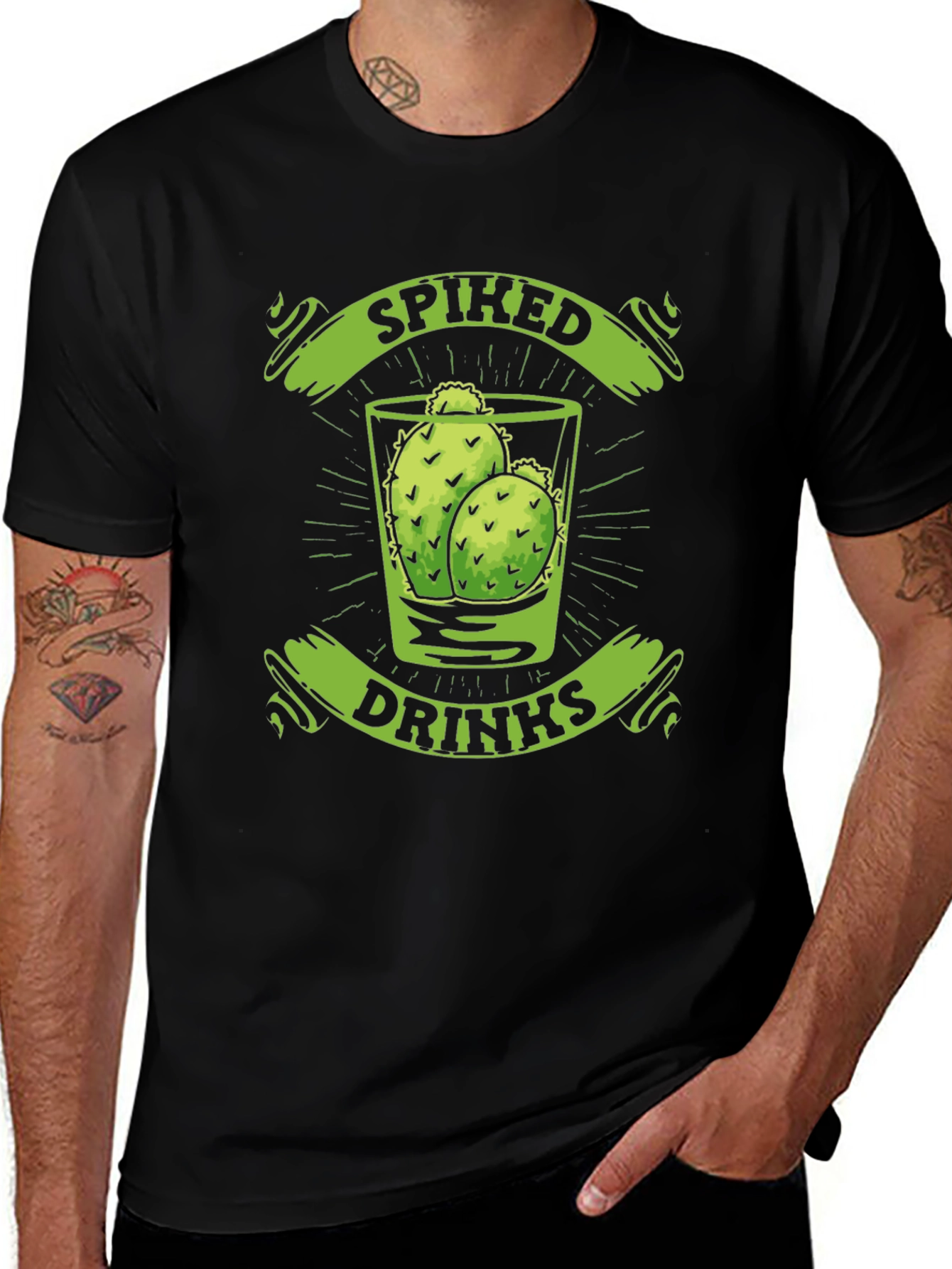 Variant 2 of Spiked Drinks Cactus T-Shirt