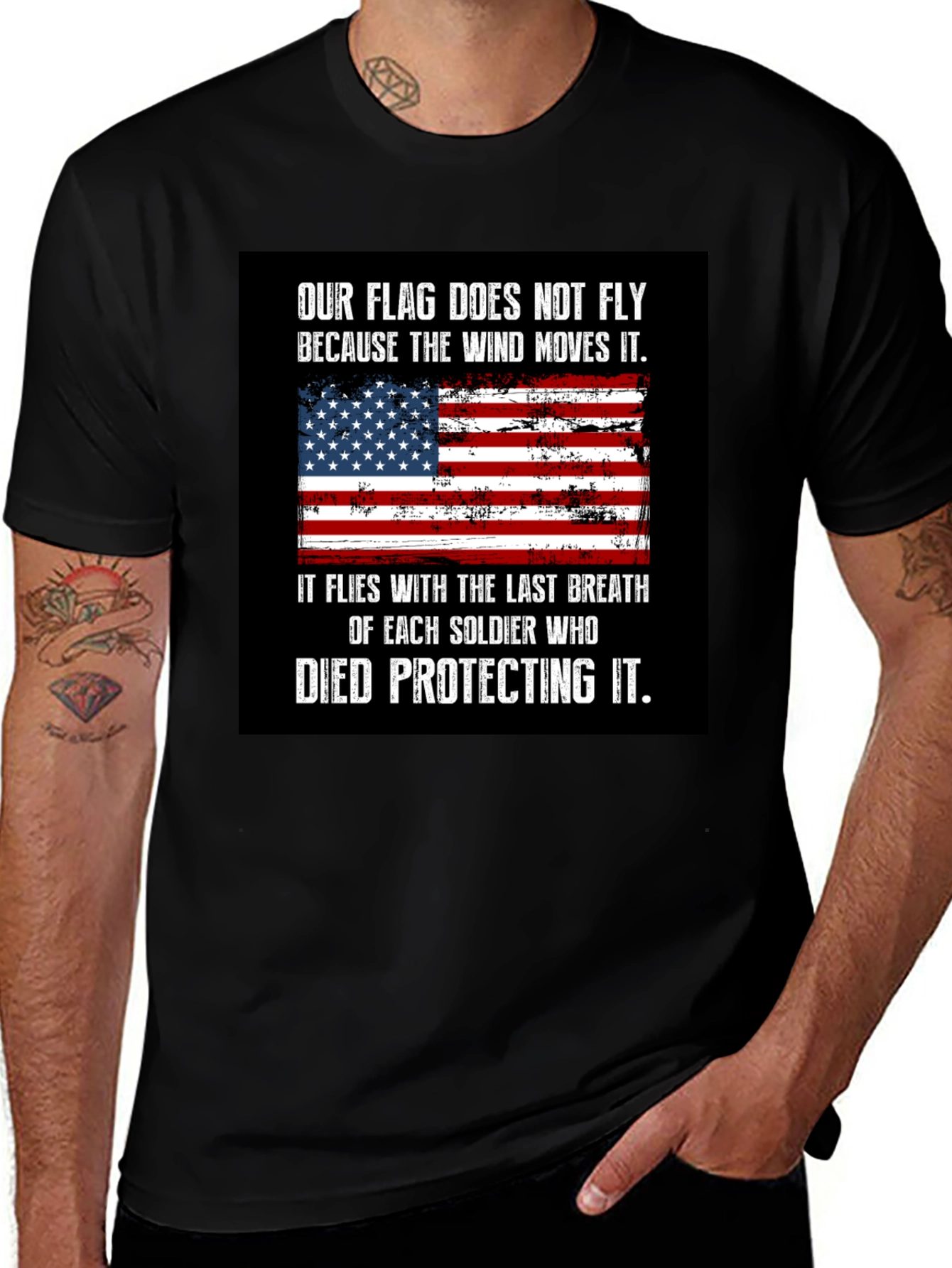 Variant 29 of Patriotic American Flag T-Shirt