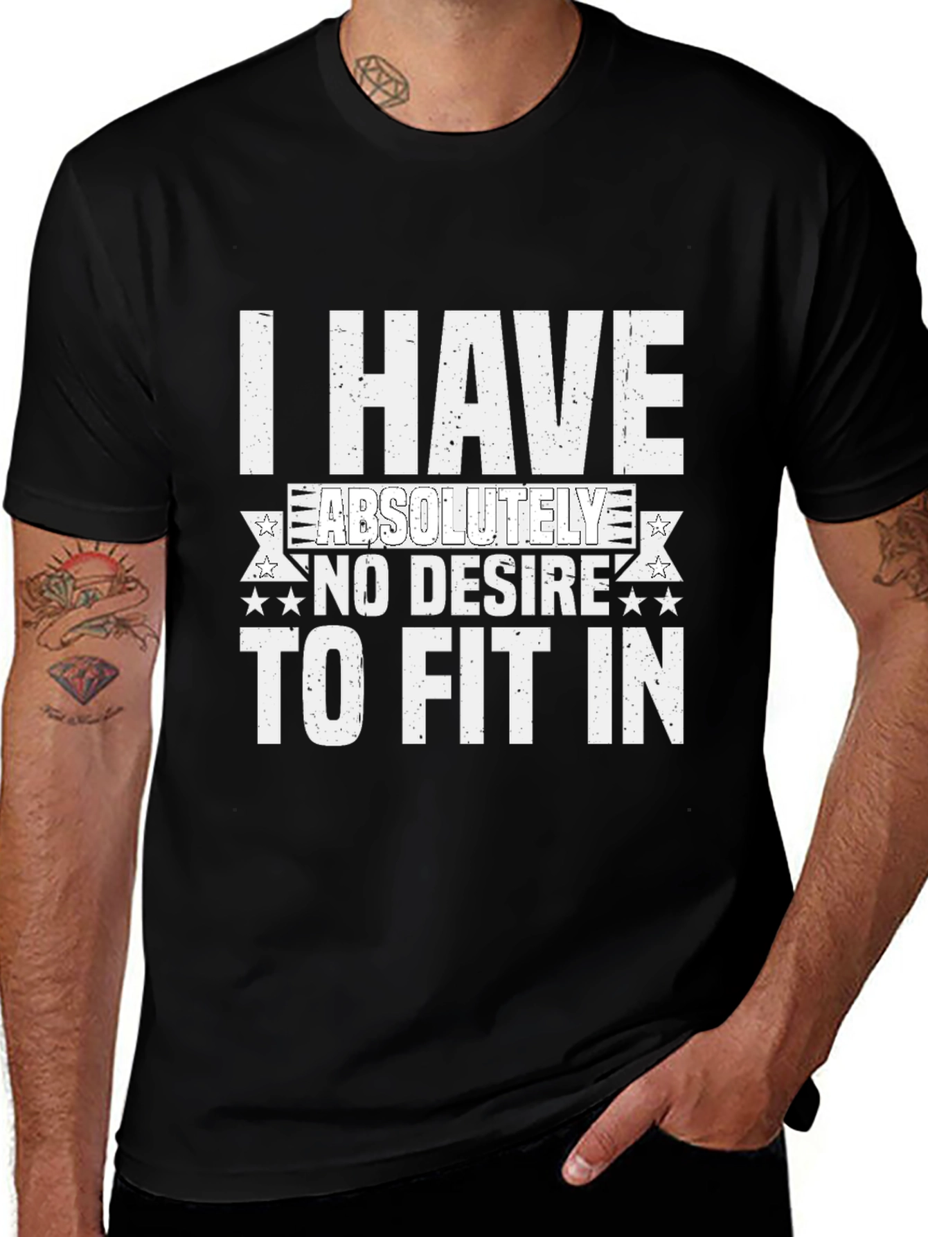 Variant 28 of I Have No Desire To Fit In Graphic Tee
