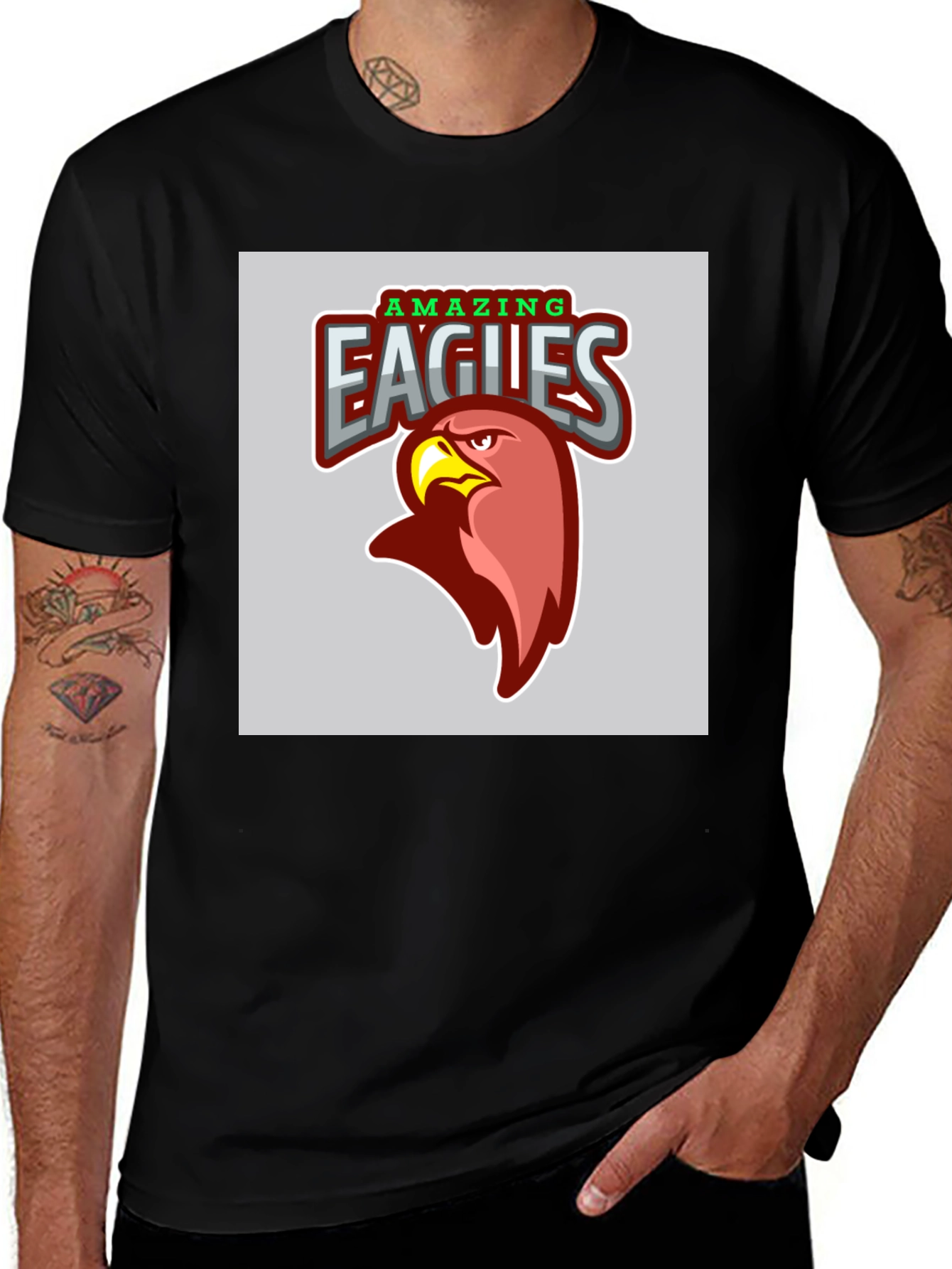 Variant 21 of Amazing Eagles Graphic T-Shirt - Bold Design