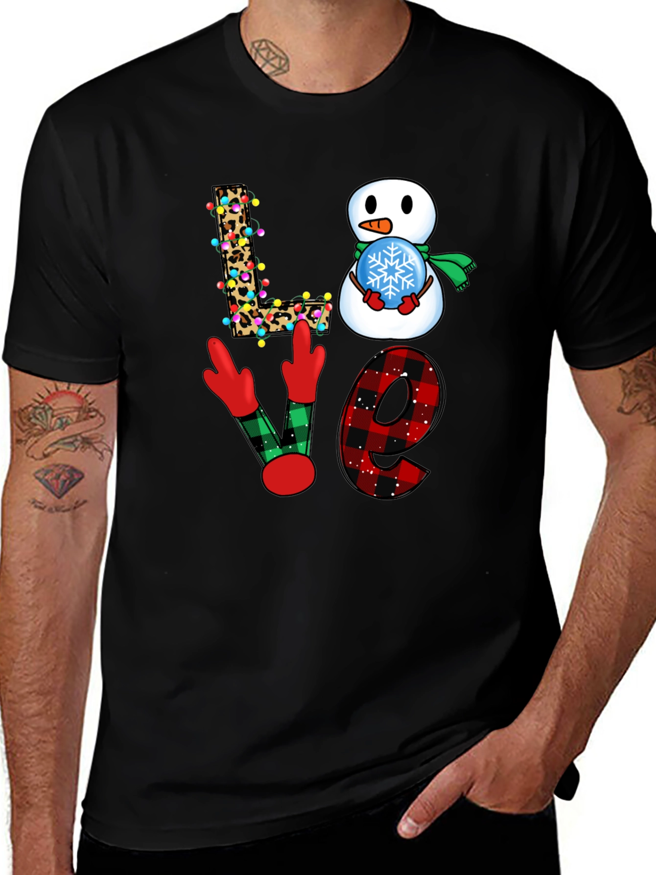 Festive Love Christmas Graphic T-Shirt