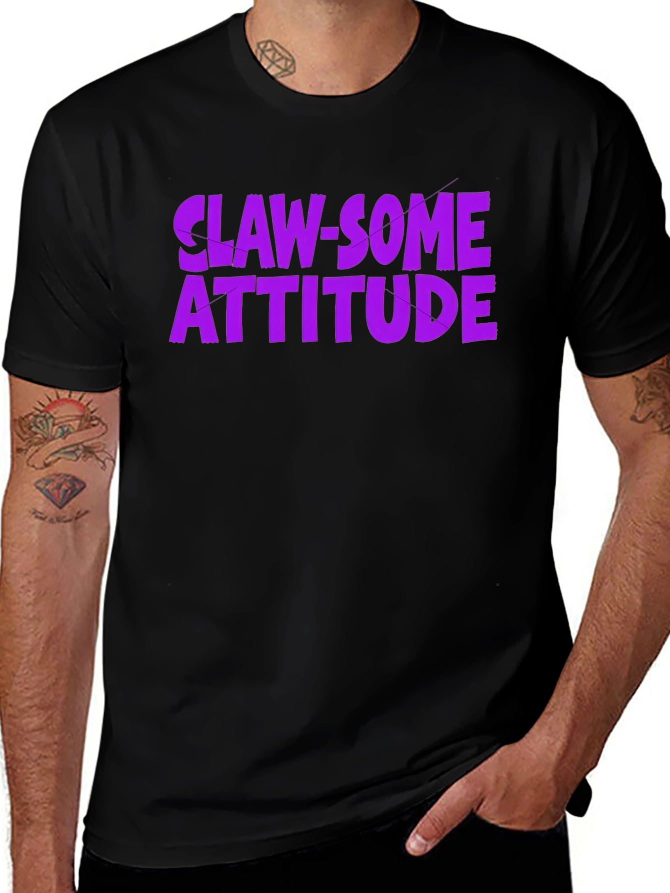 Variant 23 of Claw-Some Attitude Graphic Tee