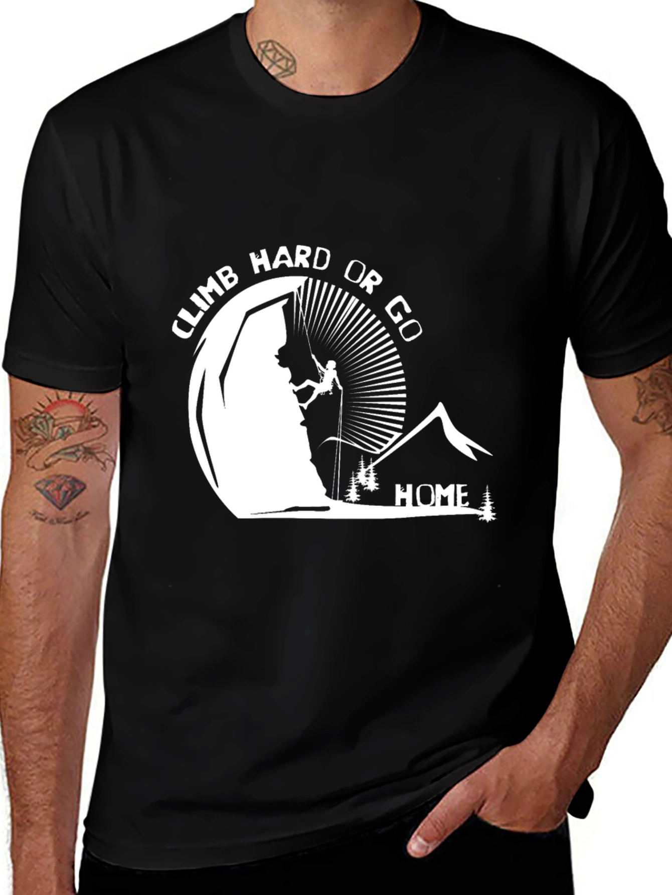 Variant 13 of Climb Hard T-Shirt