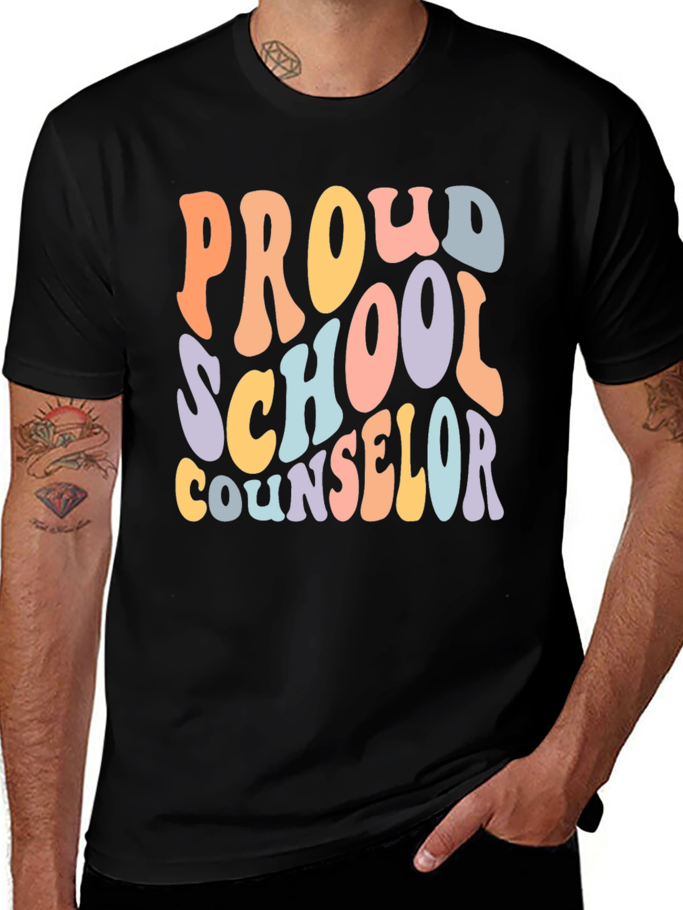 Variant 12 of Proud School Counselor Retro T-Shirt