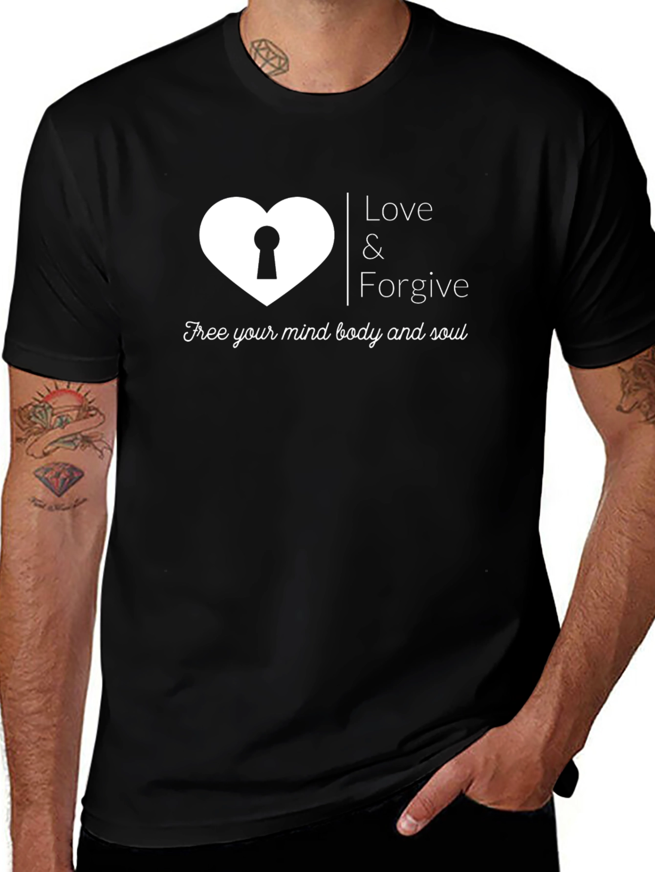 Variant 24 of Love & Forgive Graphic T-Shirt