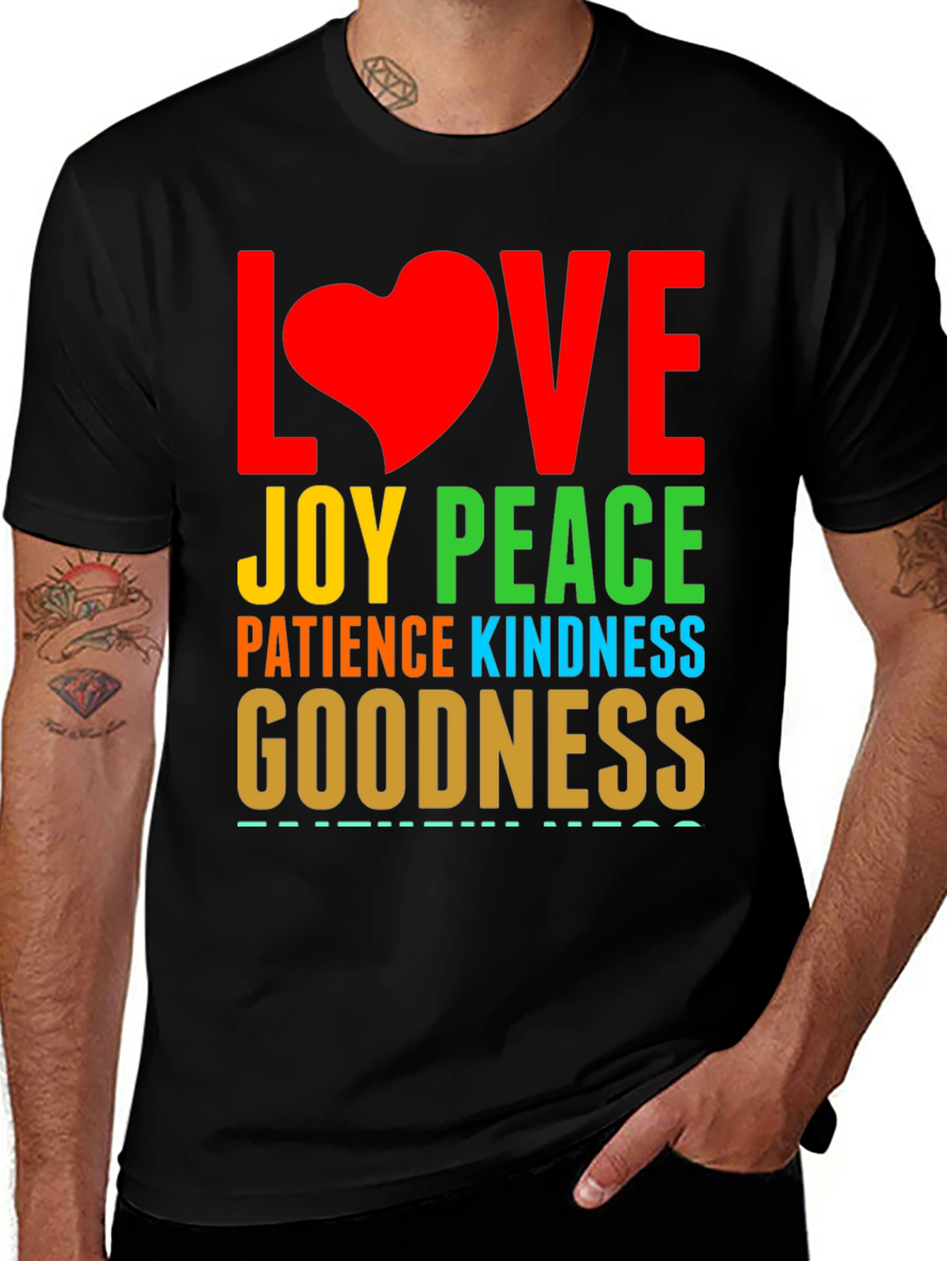 Variant 28 of Love Joy Peace Graphic T-Shirt