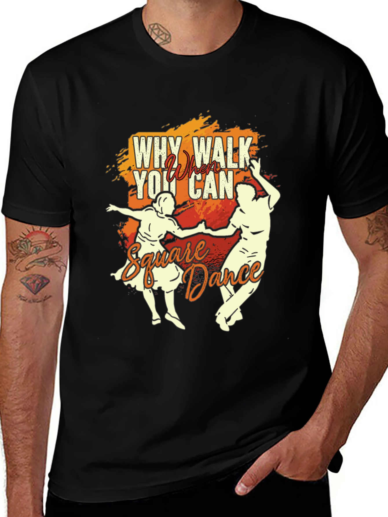 Variant 5 of Why Walk When You Can Square Dance T-Shirt