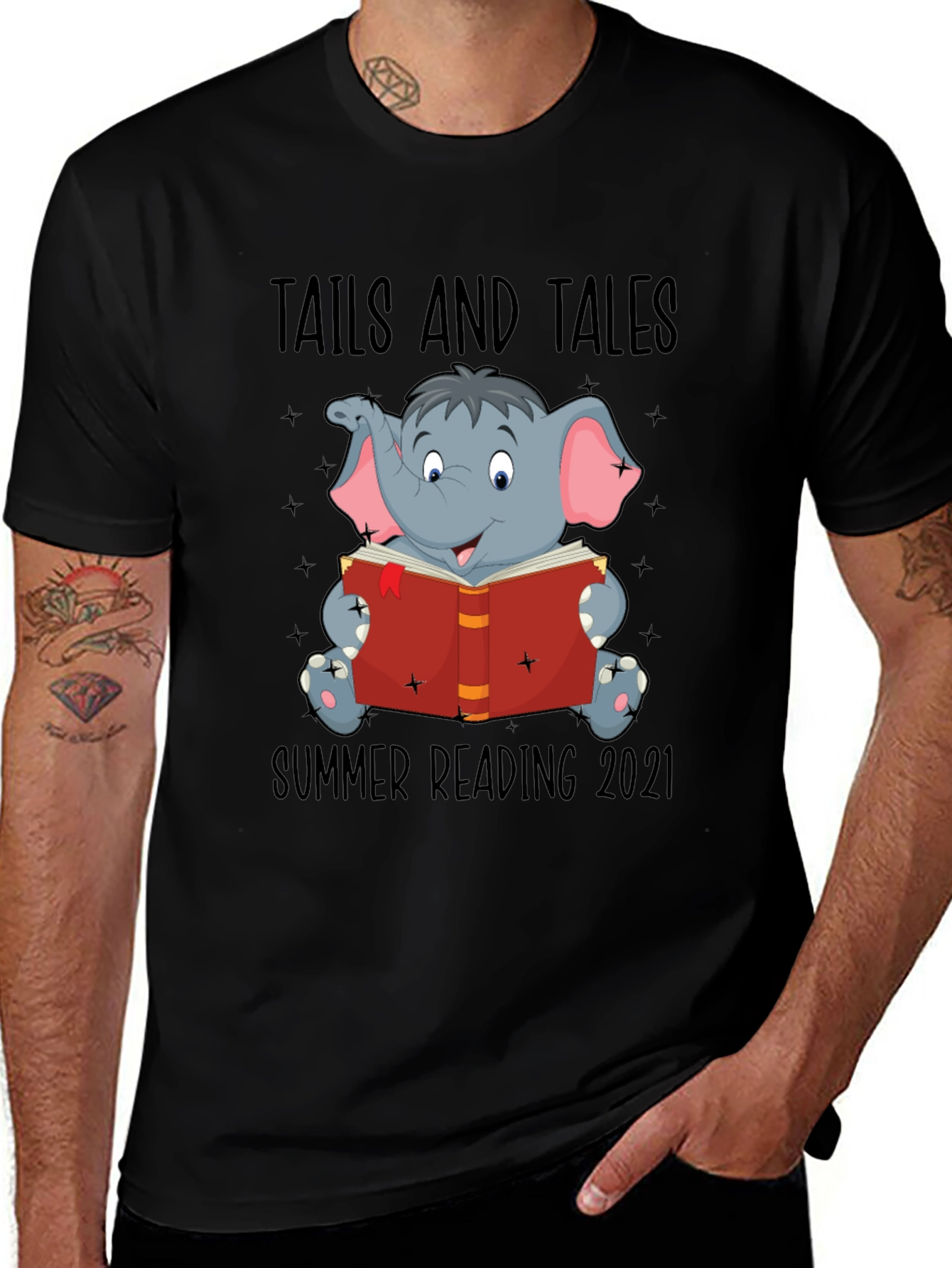 Variant 25 of Tails and Tales Summer Reading 2021 T-Shirt