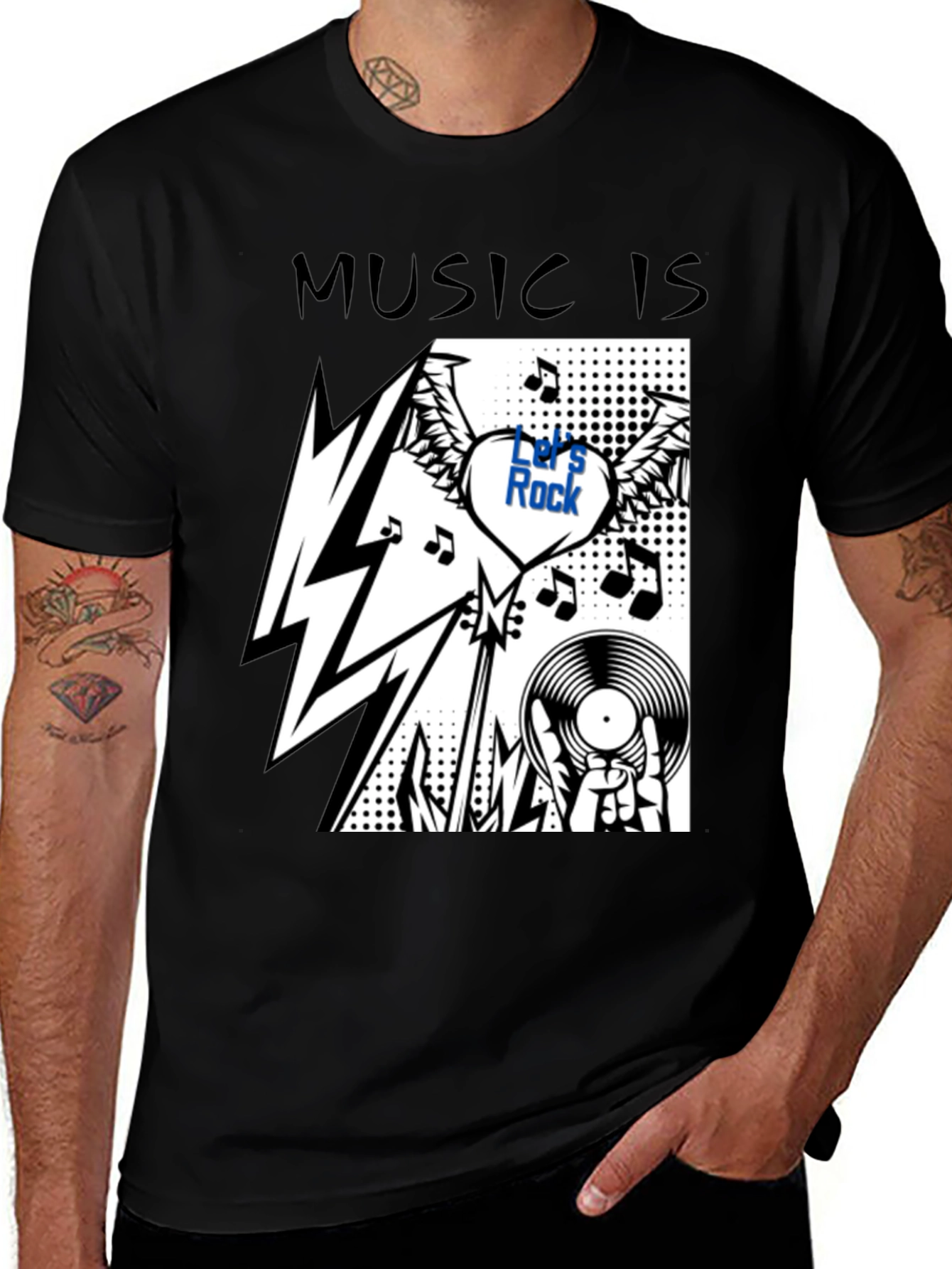 Music Is: Let's Rock T-Shirt