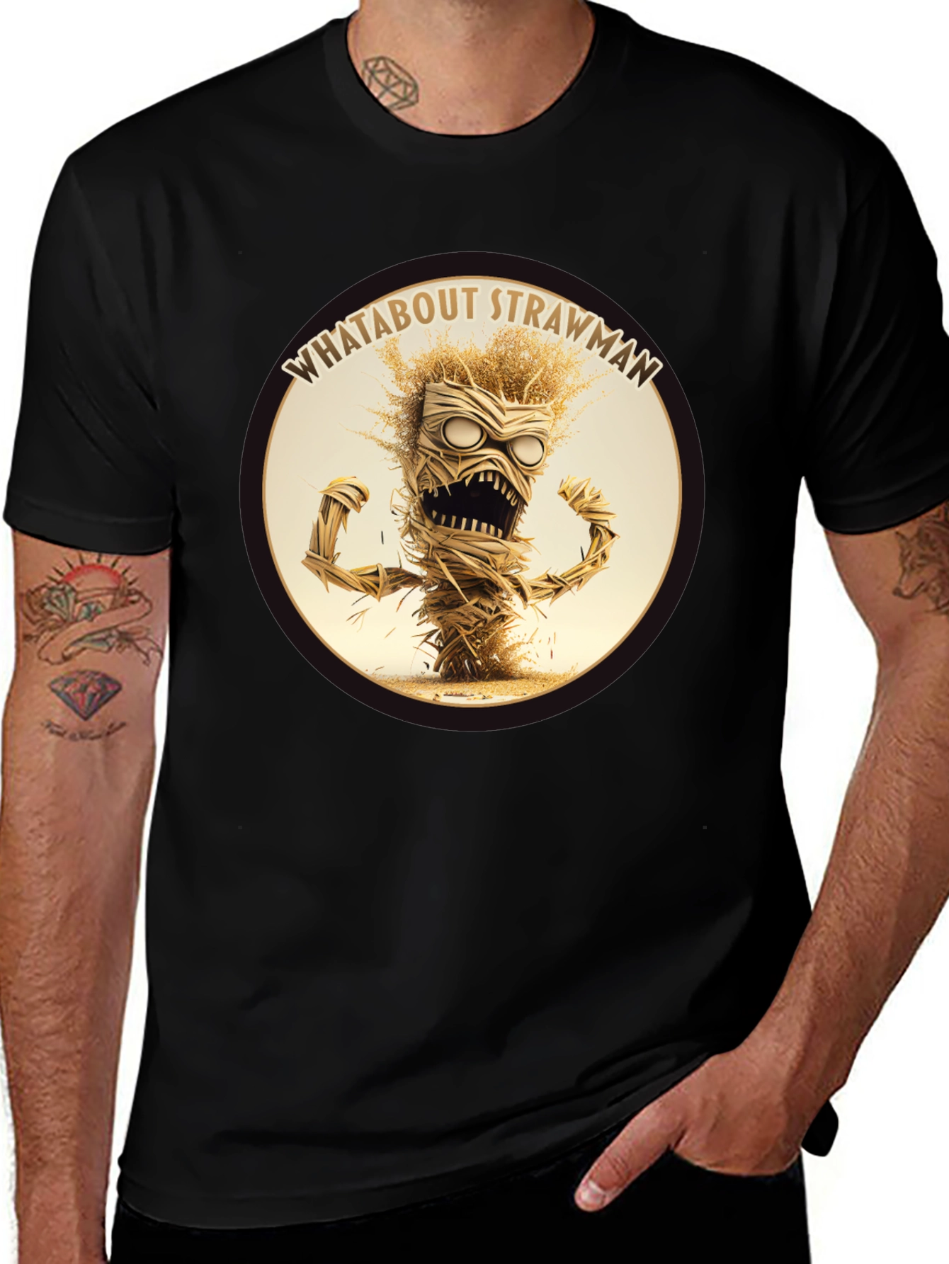 Variant 8 of Whatabout Strawman Graphic Tee - Funny & Unique