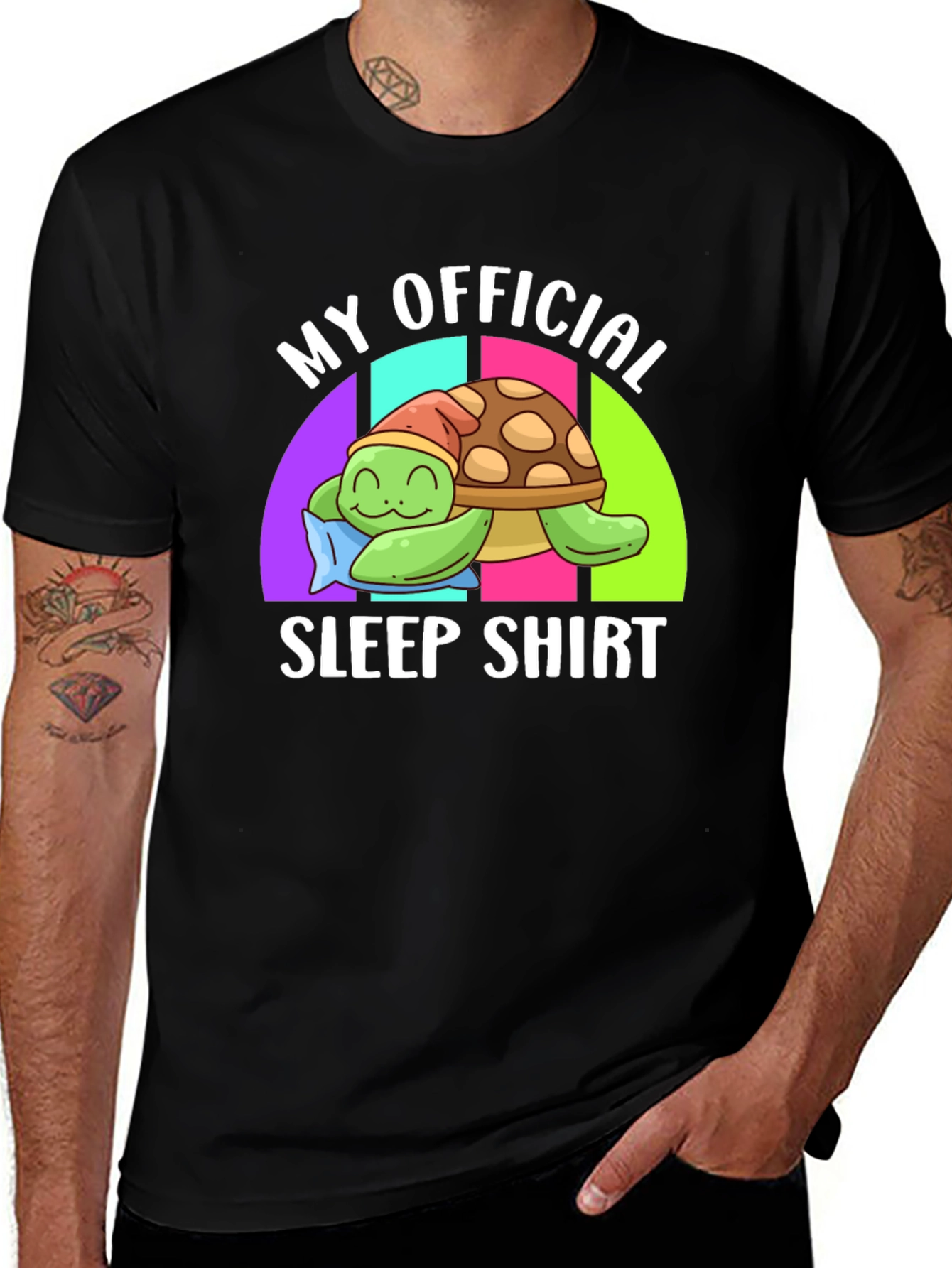 Variant 18 of My Official Sleep Shirt - Turtle Nap T-Shirt