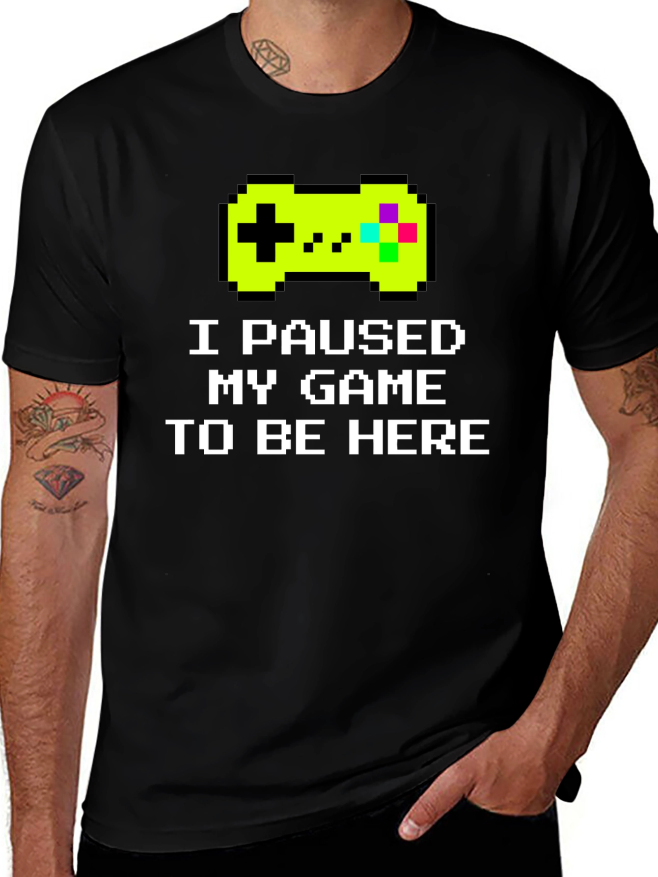 Variant 3 of Gamer T-Shirt - I Paused My Game