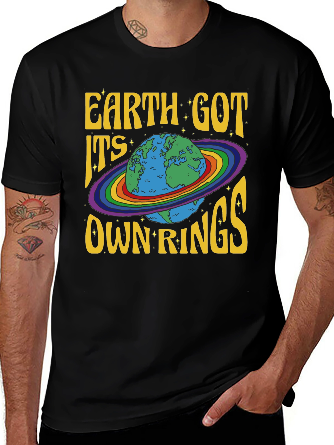 Earth Got Its Own Rings Graphic Tee