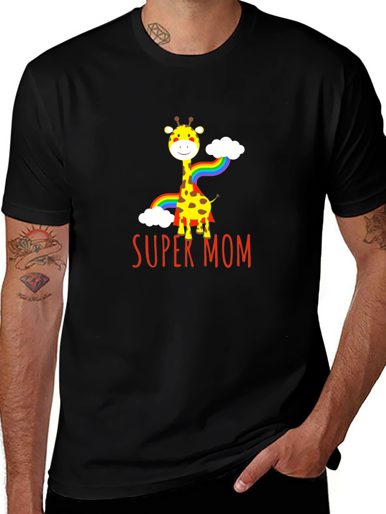 Super Mom Giraffe T-Shirt