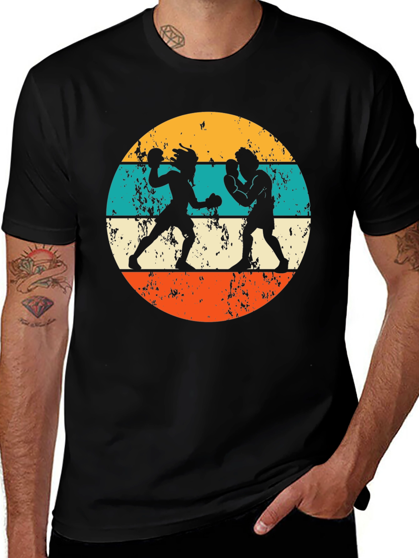 Variant 7 of Retro Boxing T-Shirt - Vintage Style Graphic Tee