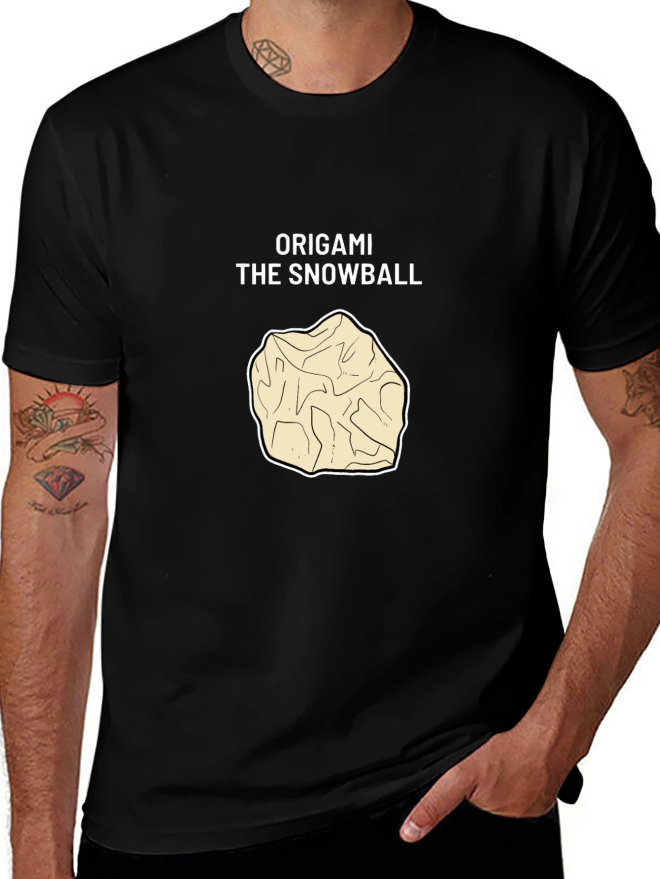 Variant 29 of Origami Snowball Graphic Tee