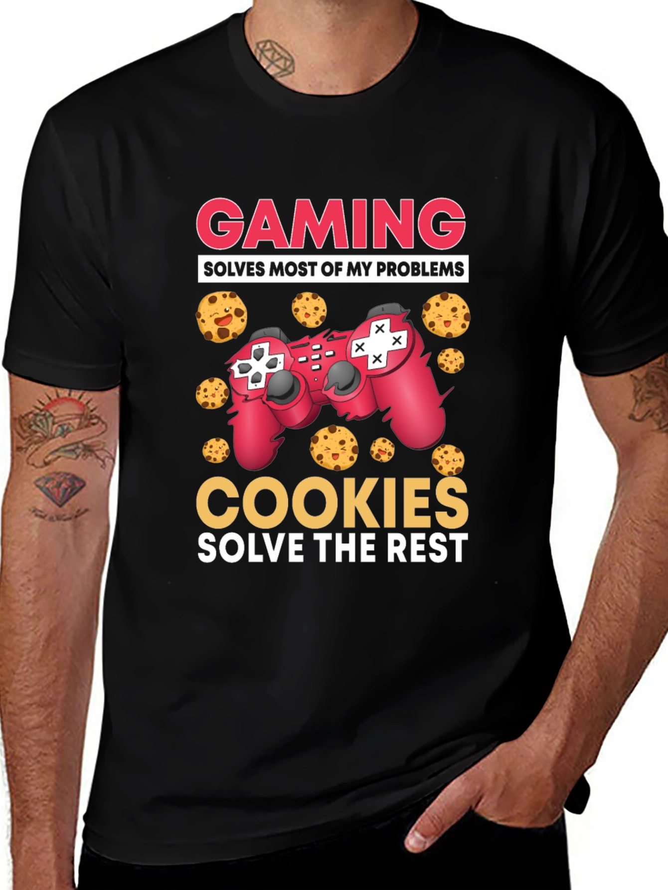 Variant 22 of Gaming and Cookies Graphic T-Shirt