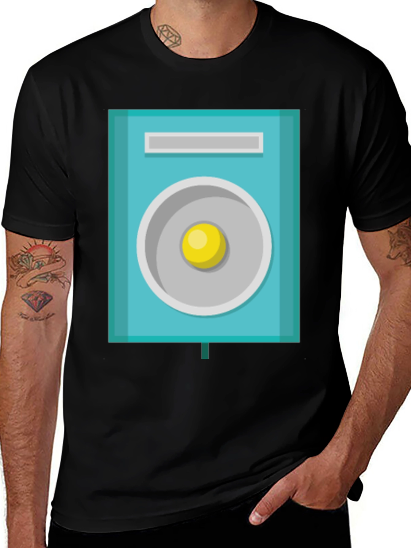 Variant 10 of Geometric Speaker Graphic Tee