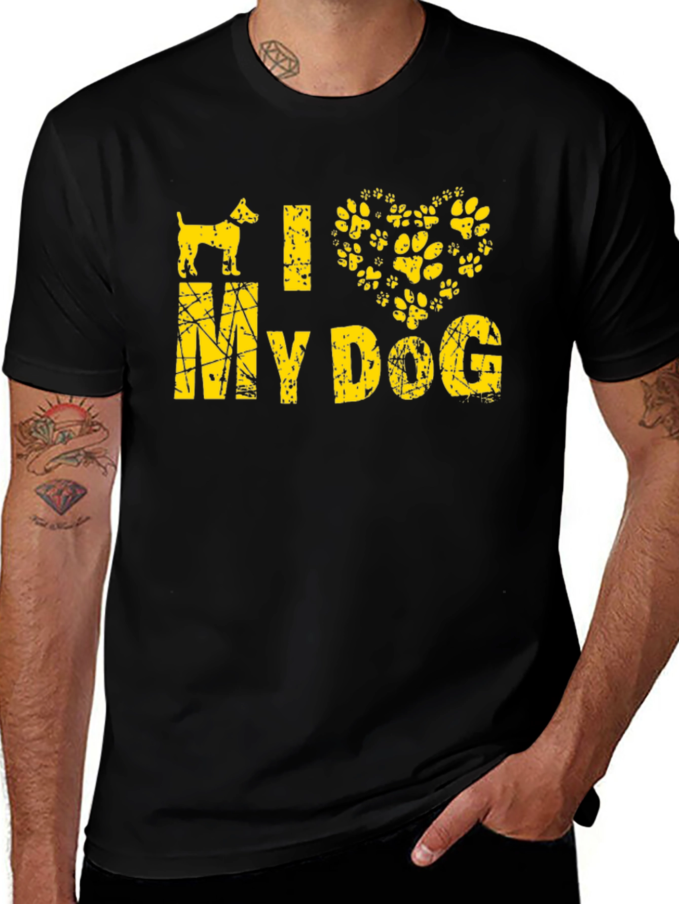 Variant 6 of I Love My Dog Graphic Tee