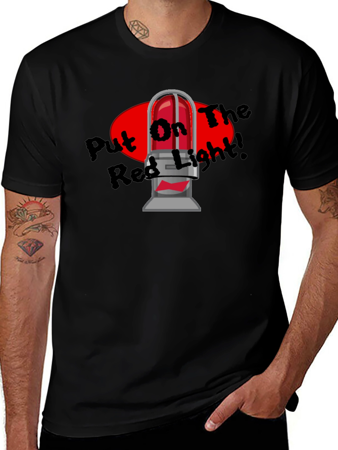 Variant 7 of Put On The Red Light T-Shirt