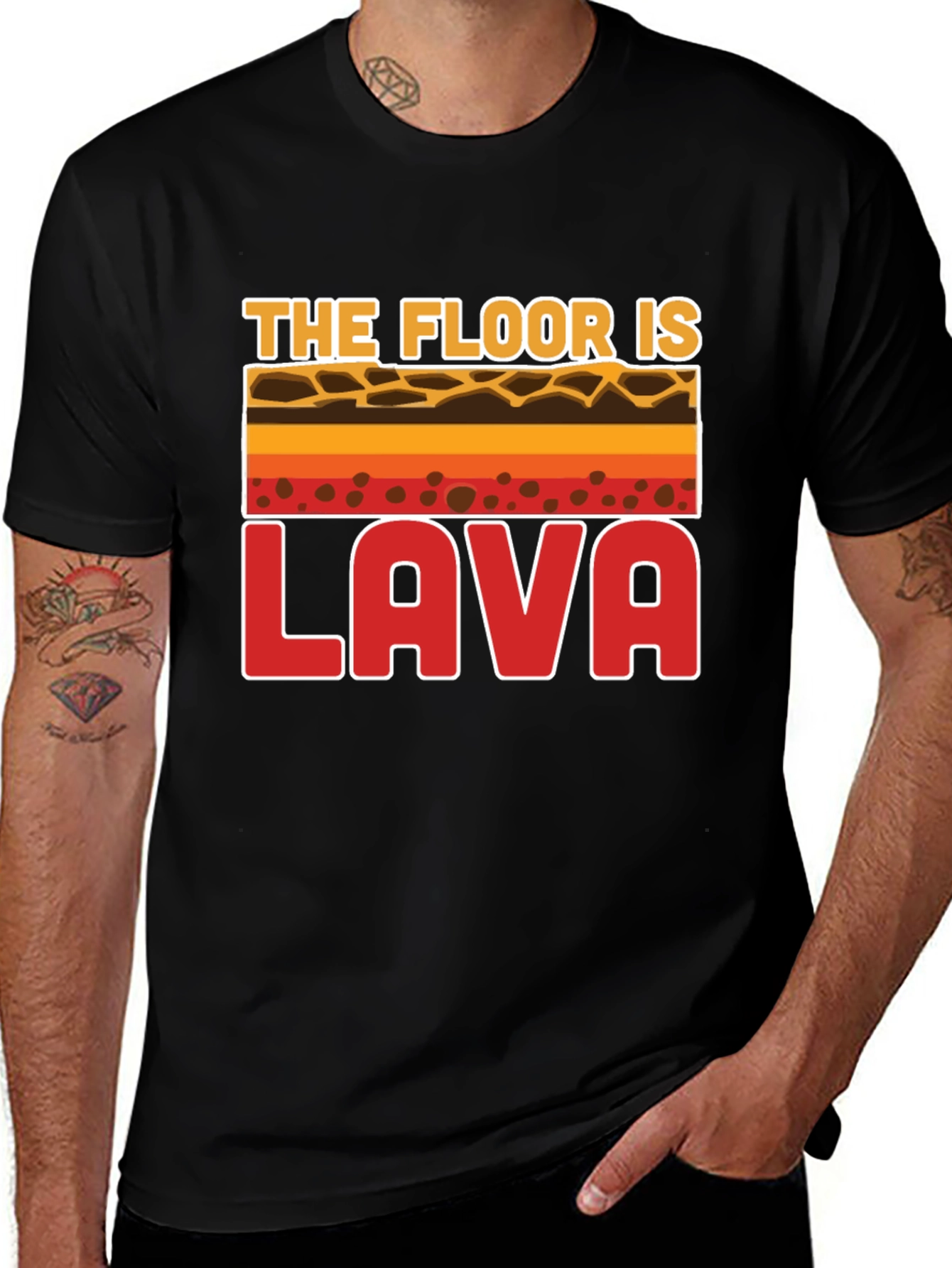 Variant 30 of The Floor is Lava Graphic T-Shirt