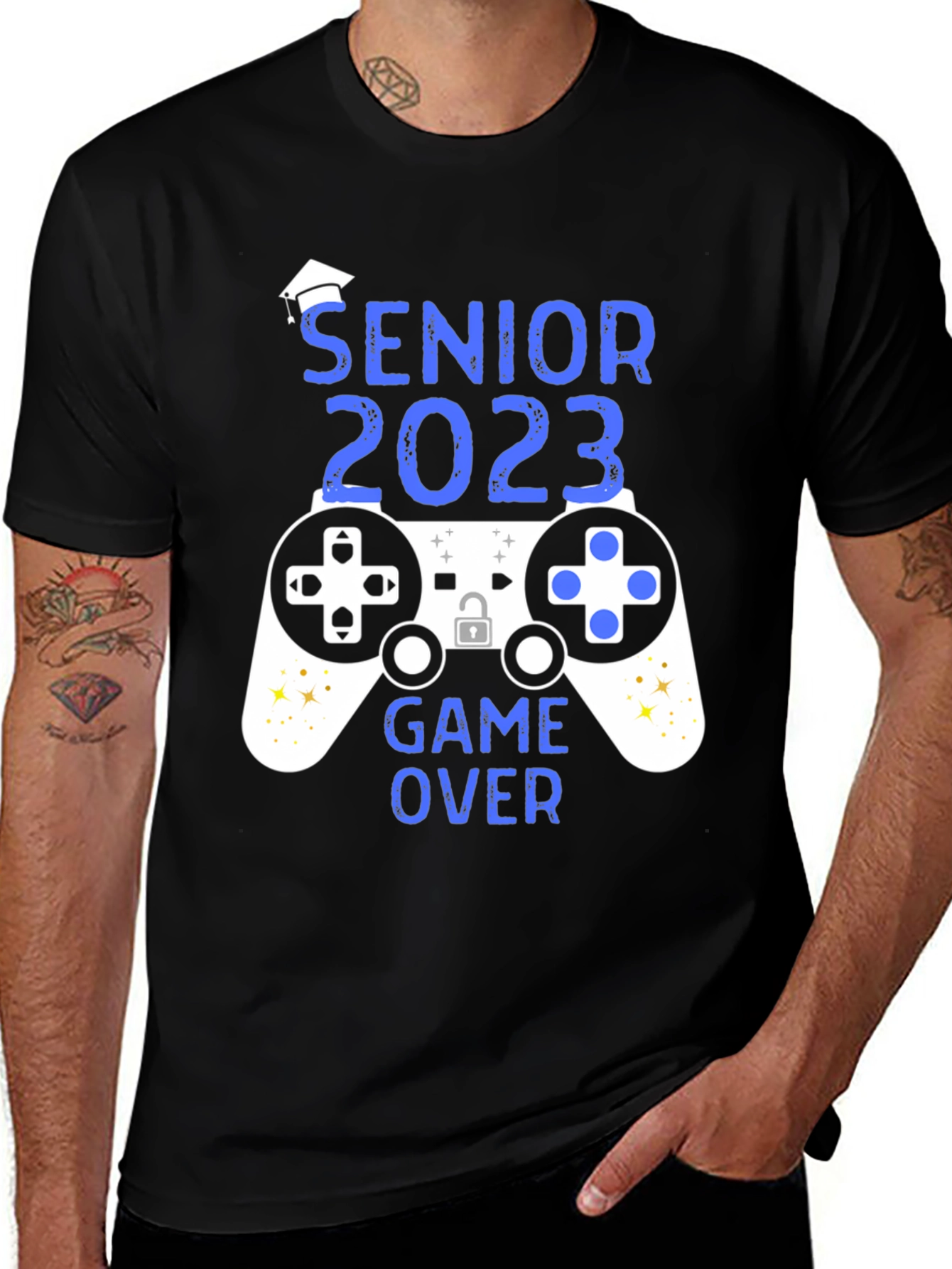 Variant 17 of Senior 2023 Game Over Graduation T-Shirt