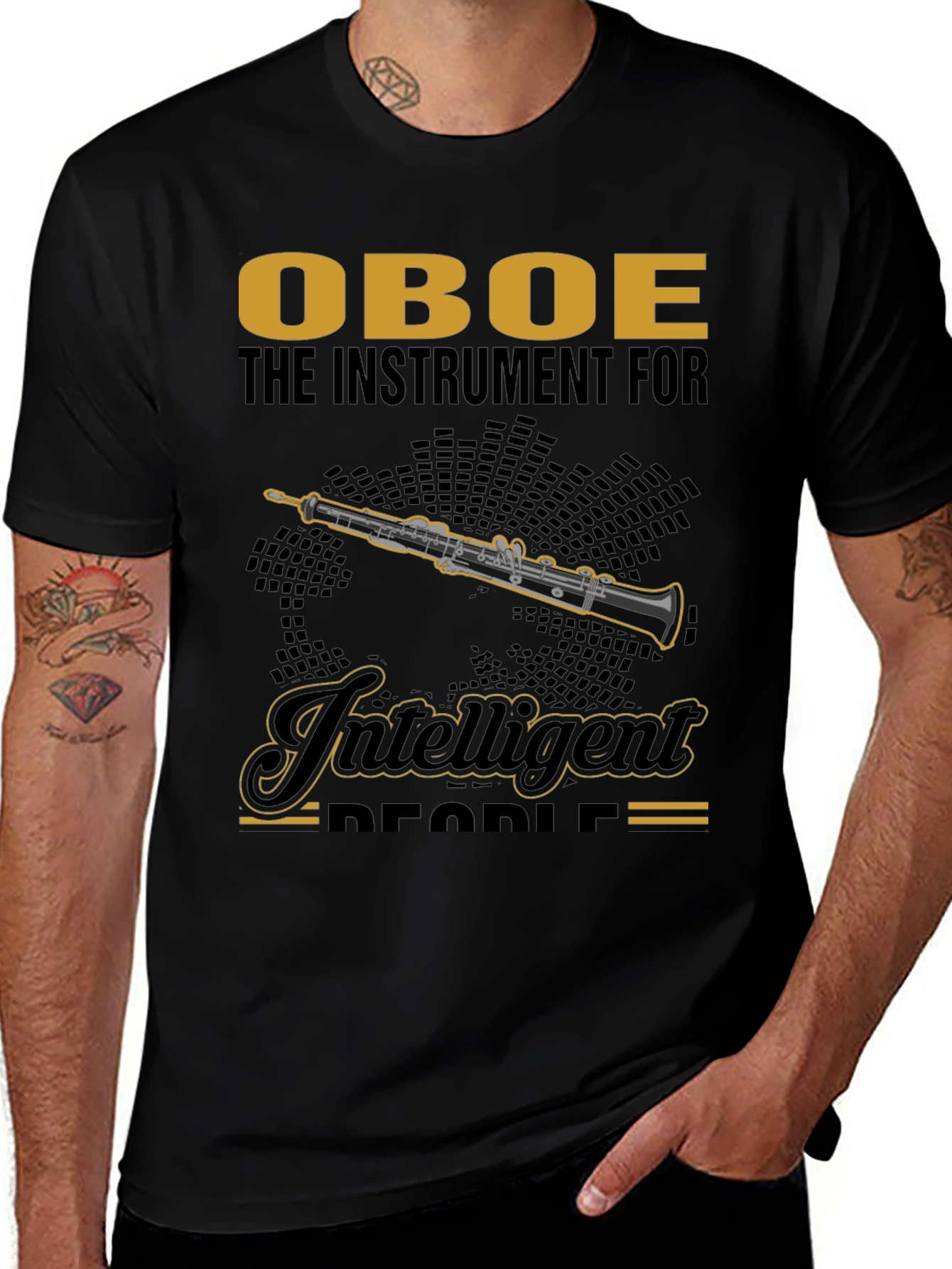 Oboe Instrument T-Shirt - Intelligent People
