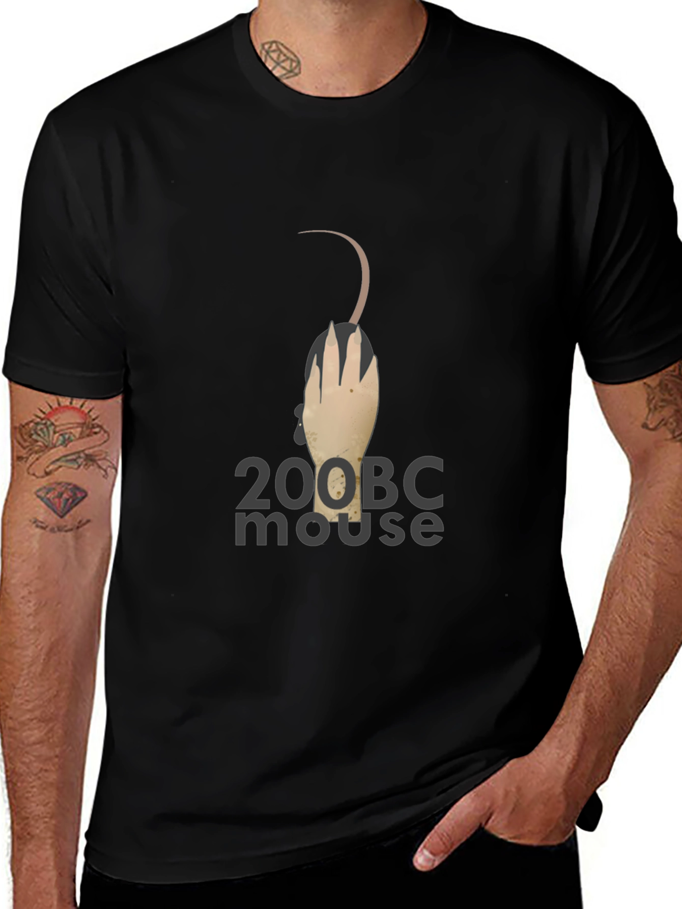 Variant 6 of 200 BC Mouse Graphic Tee - Unique Design