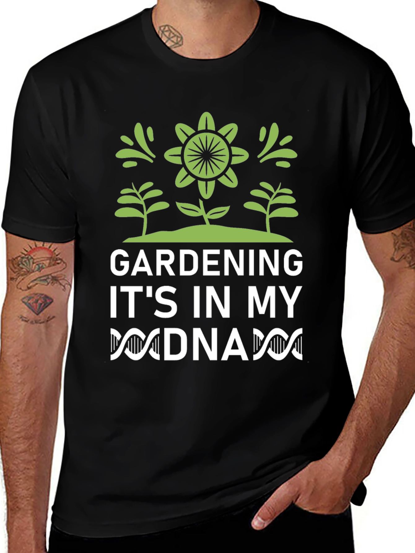 Variant 5 of Gardening DNA Graphic T-Shirt