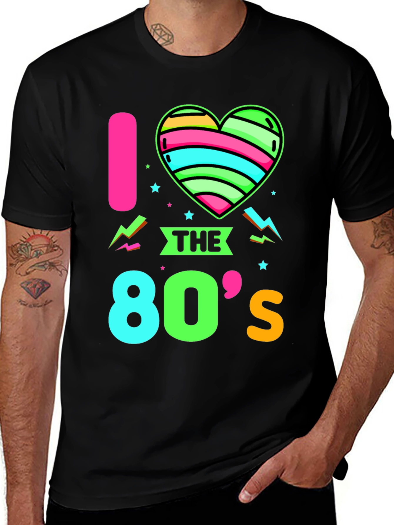 Variant 15 of I Love The 80s Retro T-Shirt