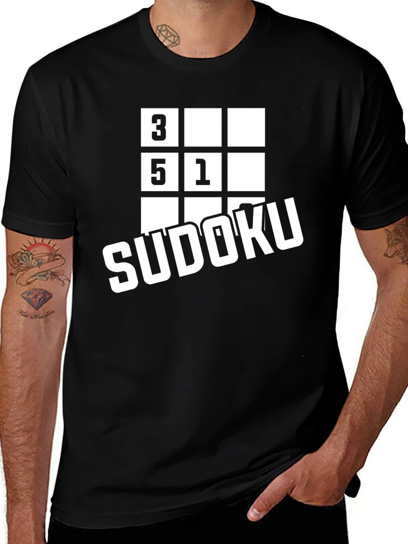 Variant 5 of Sudoku Puzzle Graphic T-Shirt