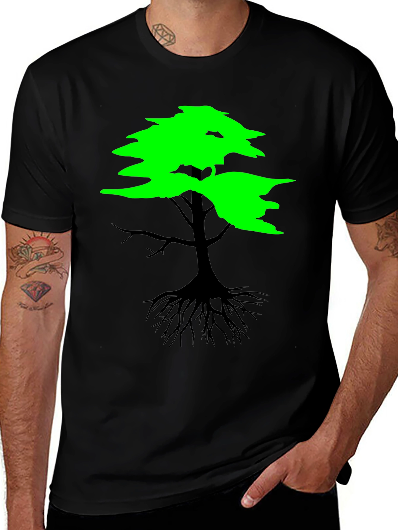 Variant 30 of Nature Inspired Tree Graphic T-Shirt