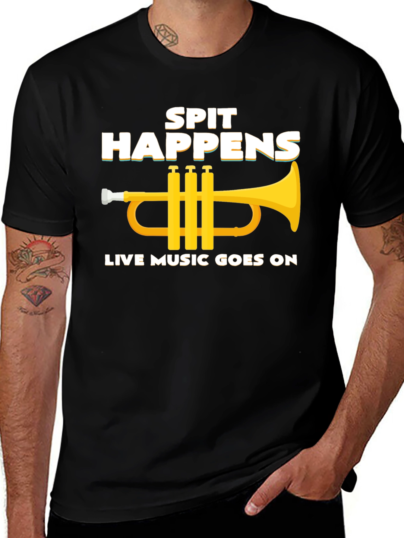 Variant 24 of Spit Happens - Live Music T-Shirt