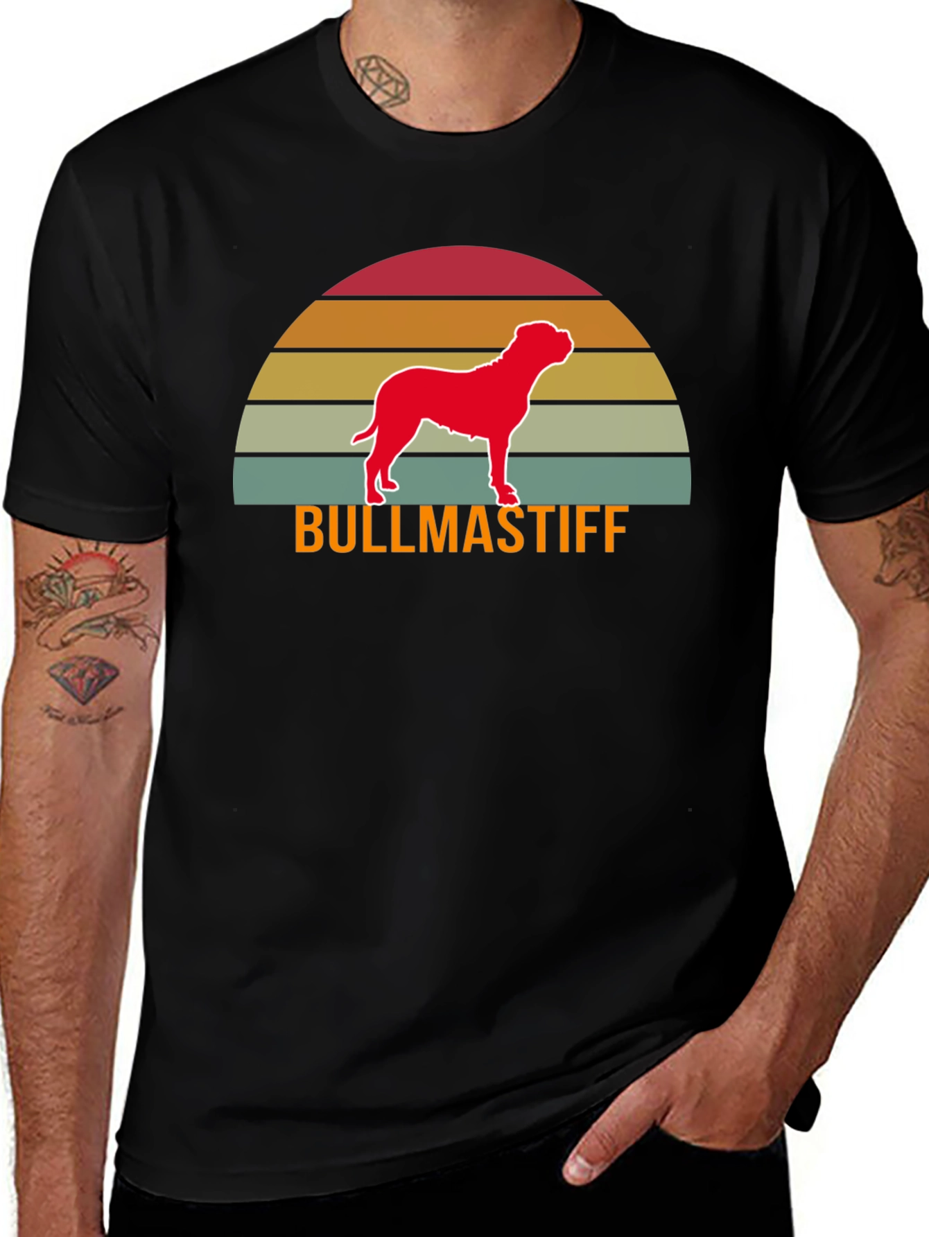 Variant 3 of Bullmastiff Sunset Graphic Tee