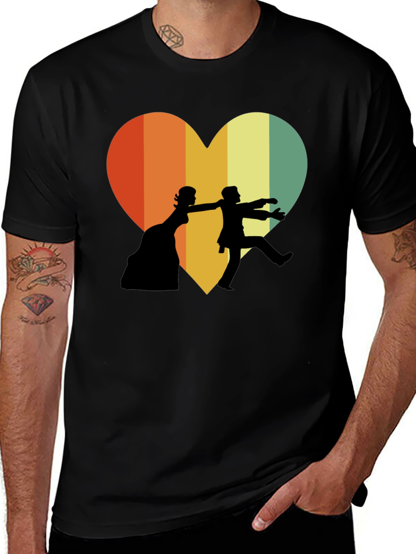 Variant 24 of Retro Wedding Zombie Love T-Shirt