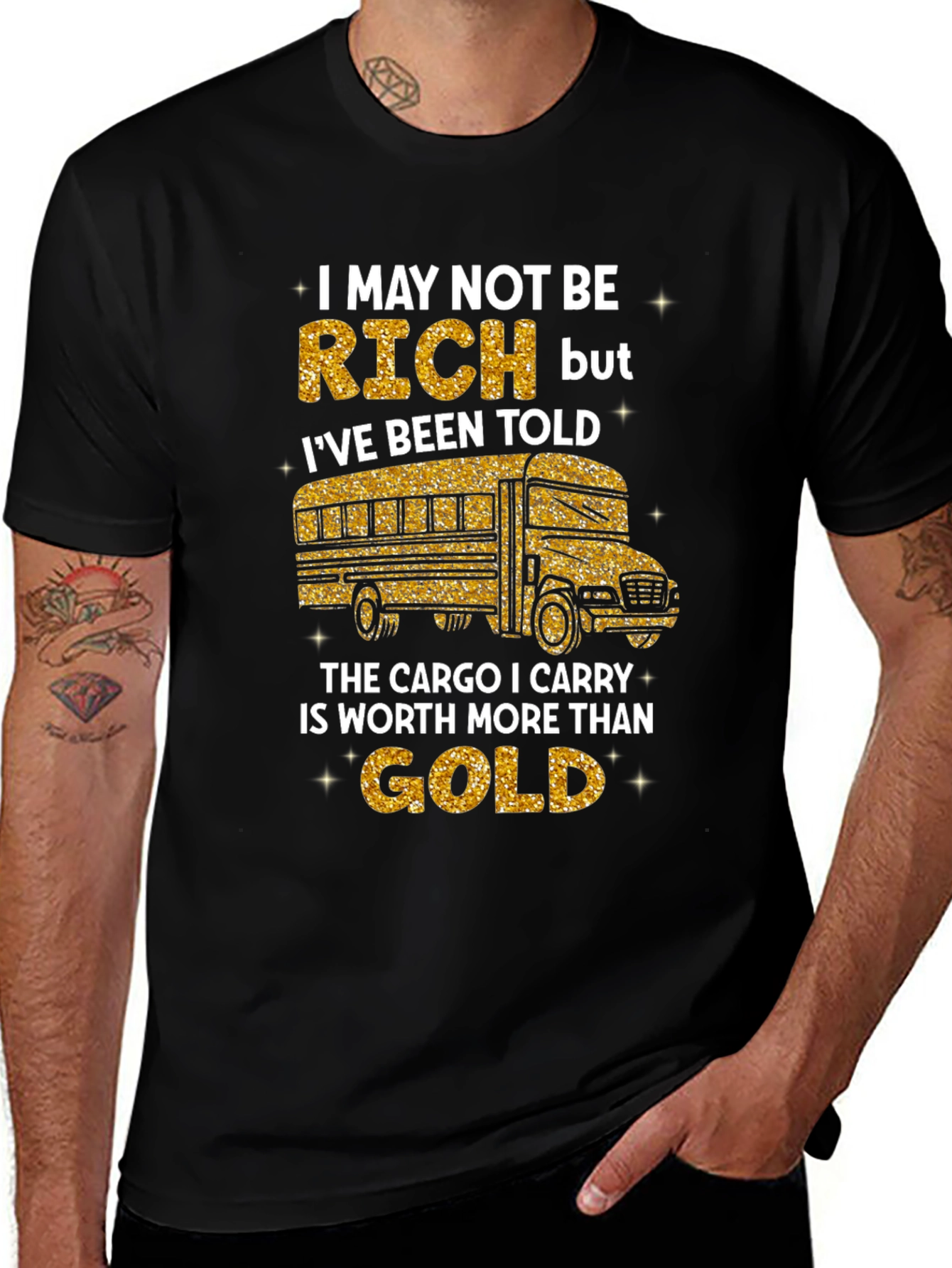 Variant 24 of School Bus Driver Graphic T-Shirt