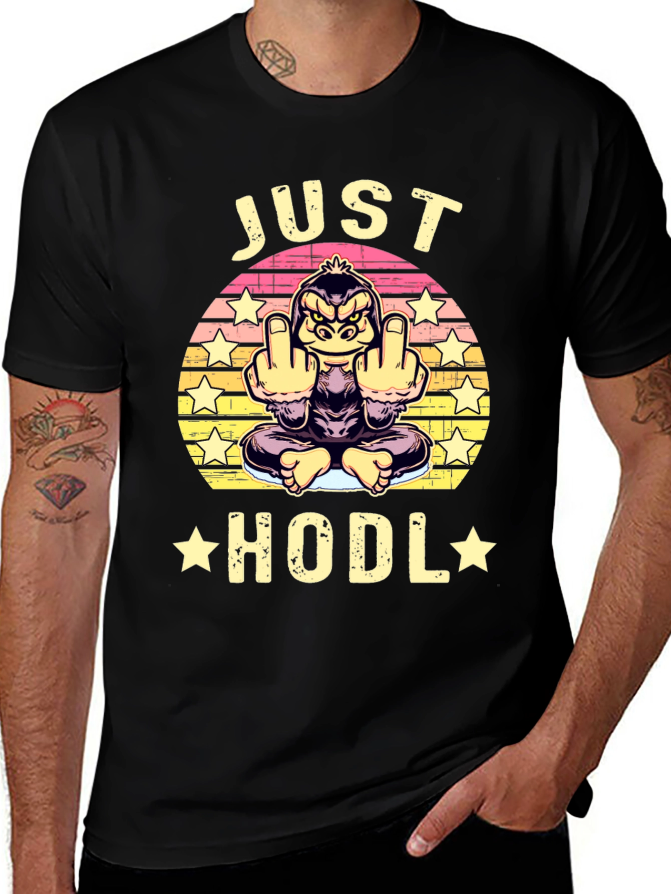 Variant 26 of Just Hodl Funny Ape T-Shirt