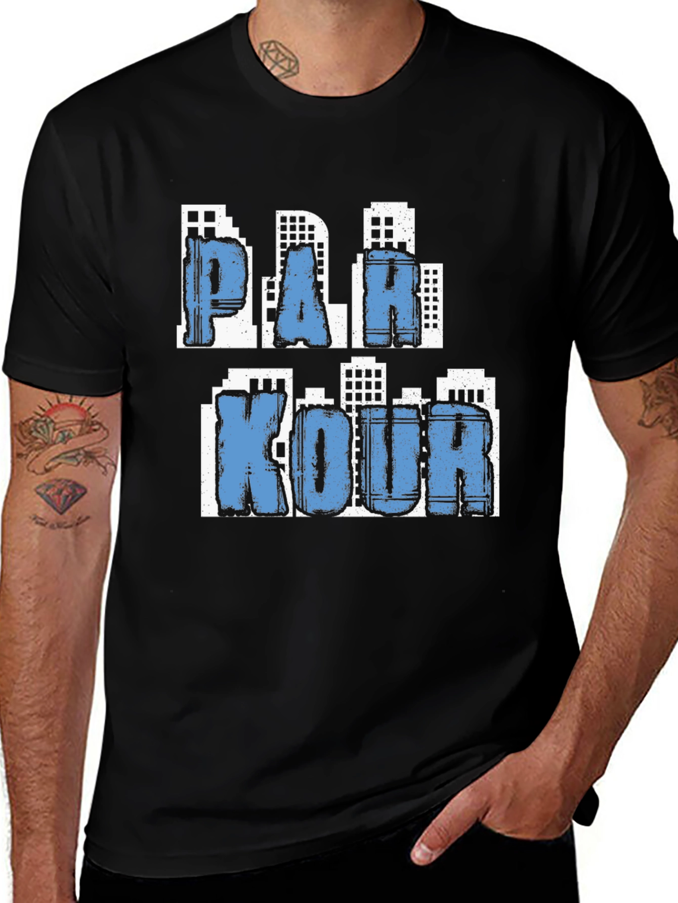 Variant 22 of Parkour Cityscape Graphic T-Shirt
