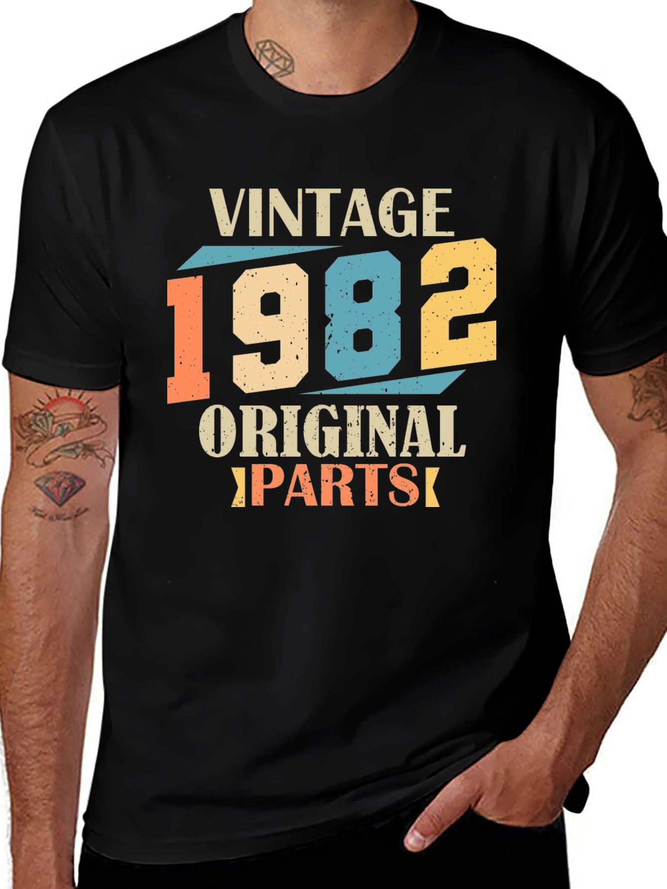 Variant 7 of Vintage 1982 Original Parts T-Shirt