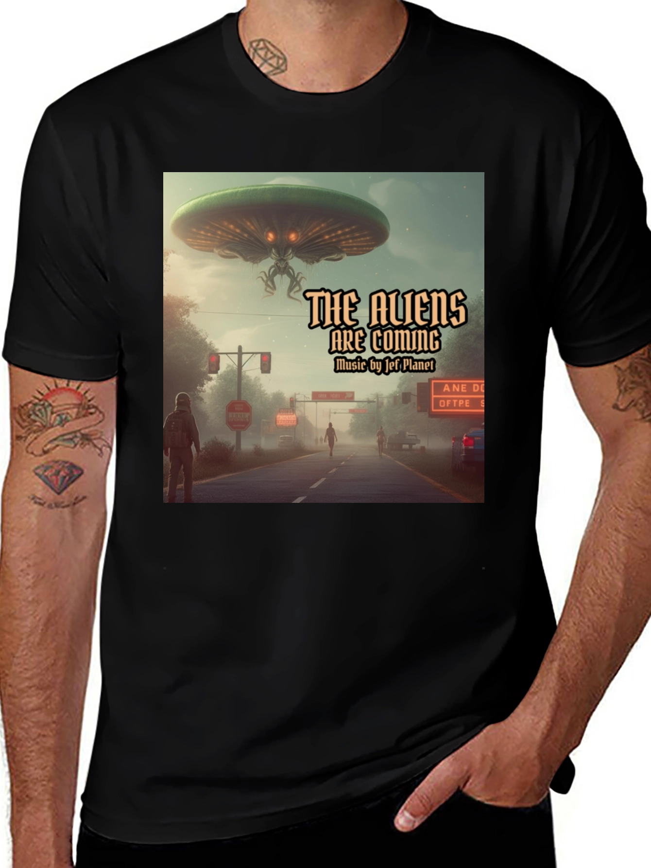 The Aliens Are Coming T-Shirt, UFO Graphic Tee