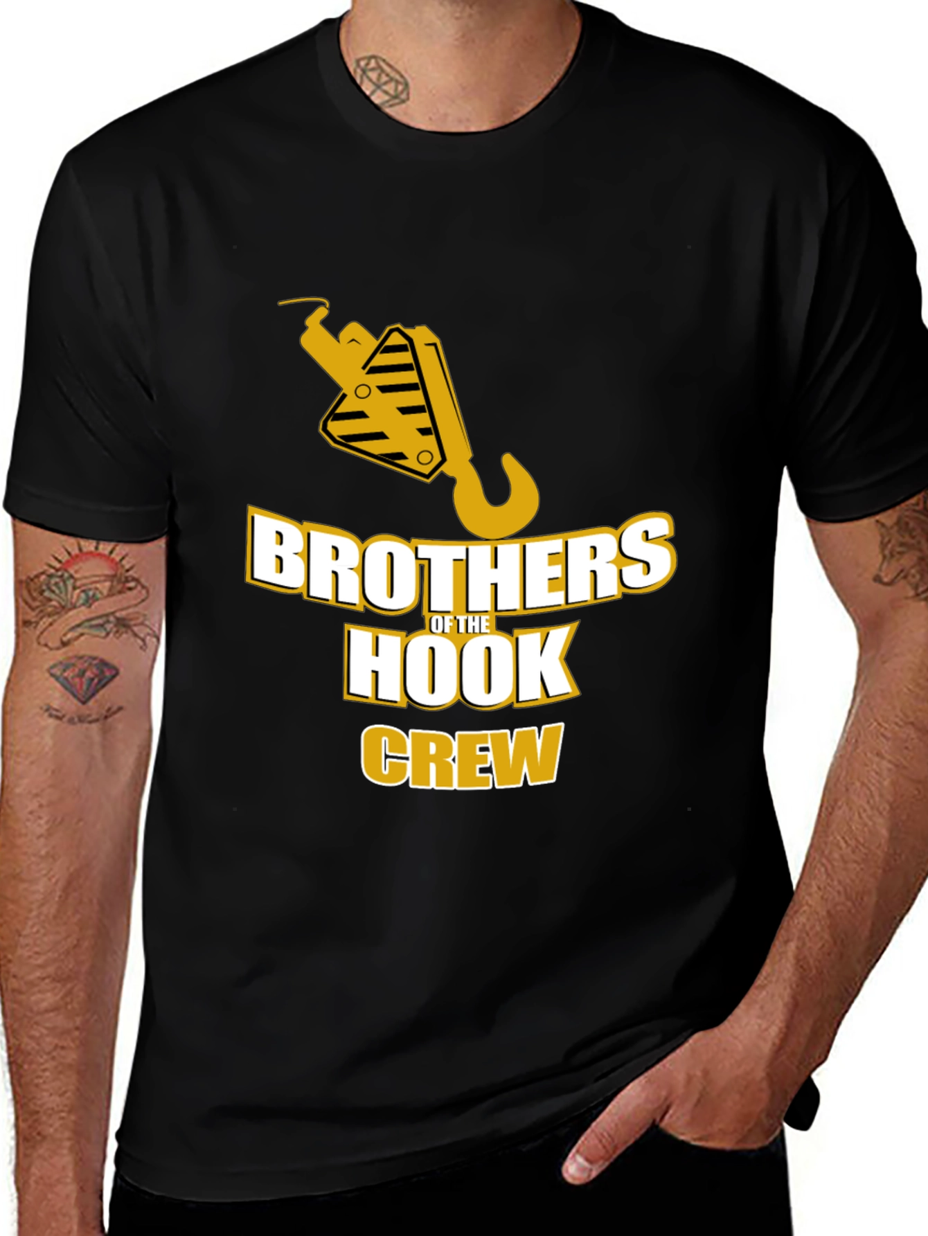 Brothers of the Hook Crew T-Shirt - Black