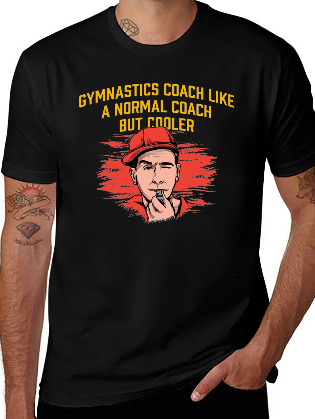 Variant 13 of Gymnastics Coach Cool Graphic T-Shirt