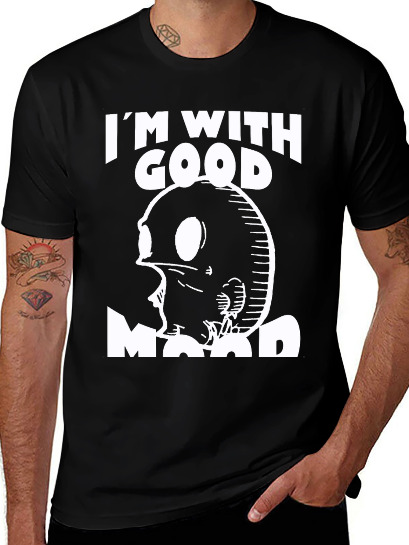 Variant 5 of I'm With Good Mood T-Shirt Graphic Tee