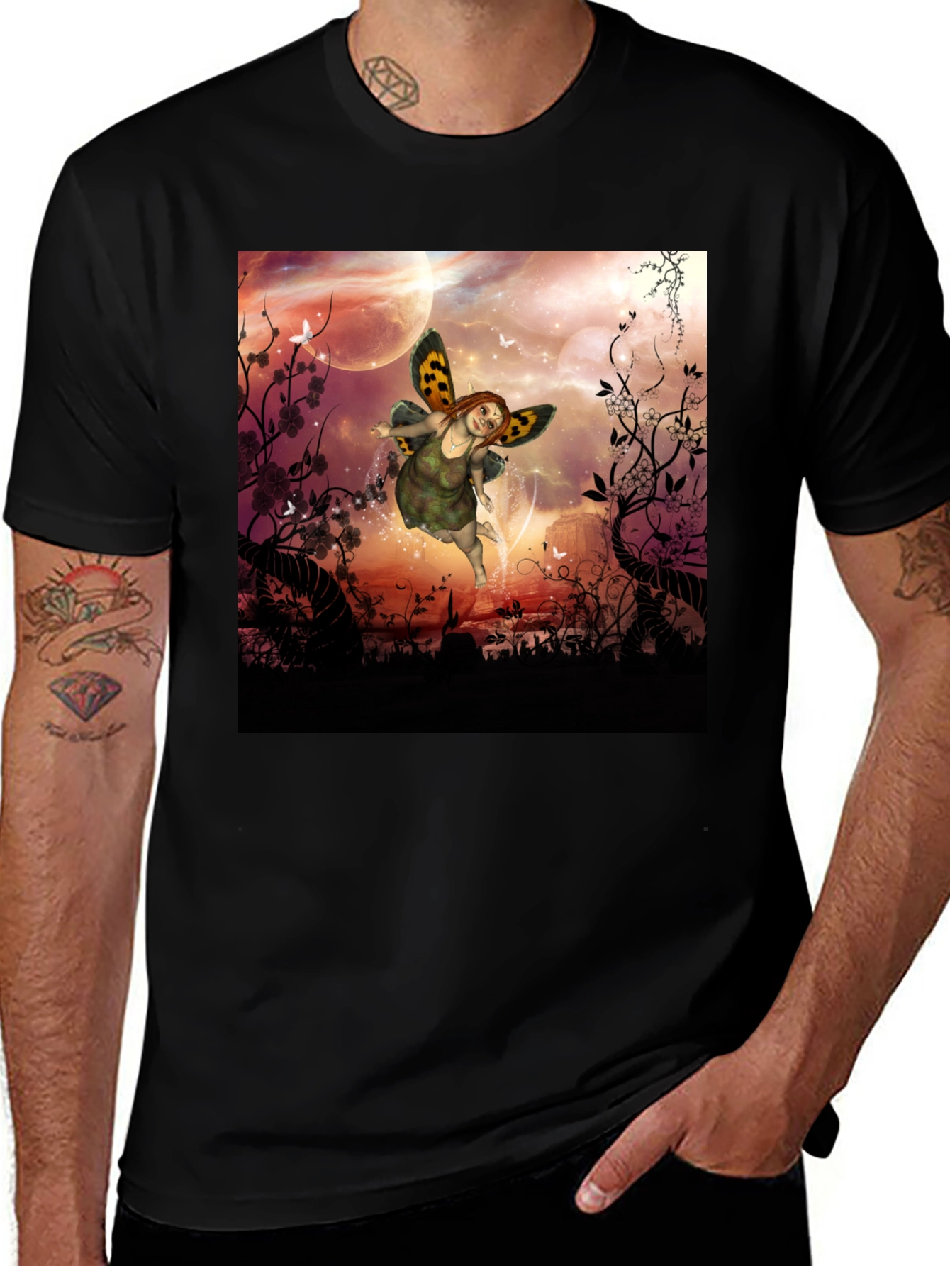 Variant 8 of Fairy Fantasy Graphic Tee - Unique Design