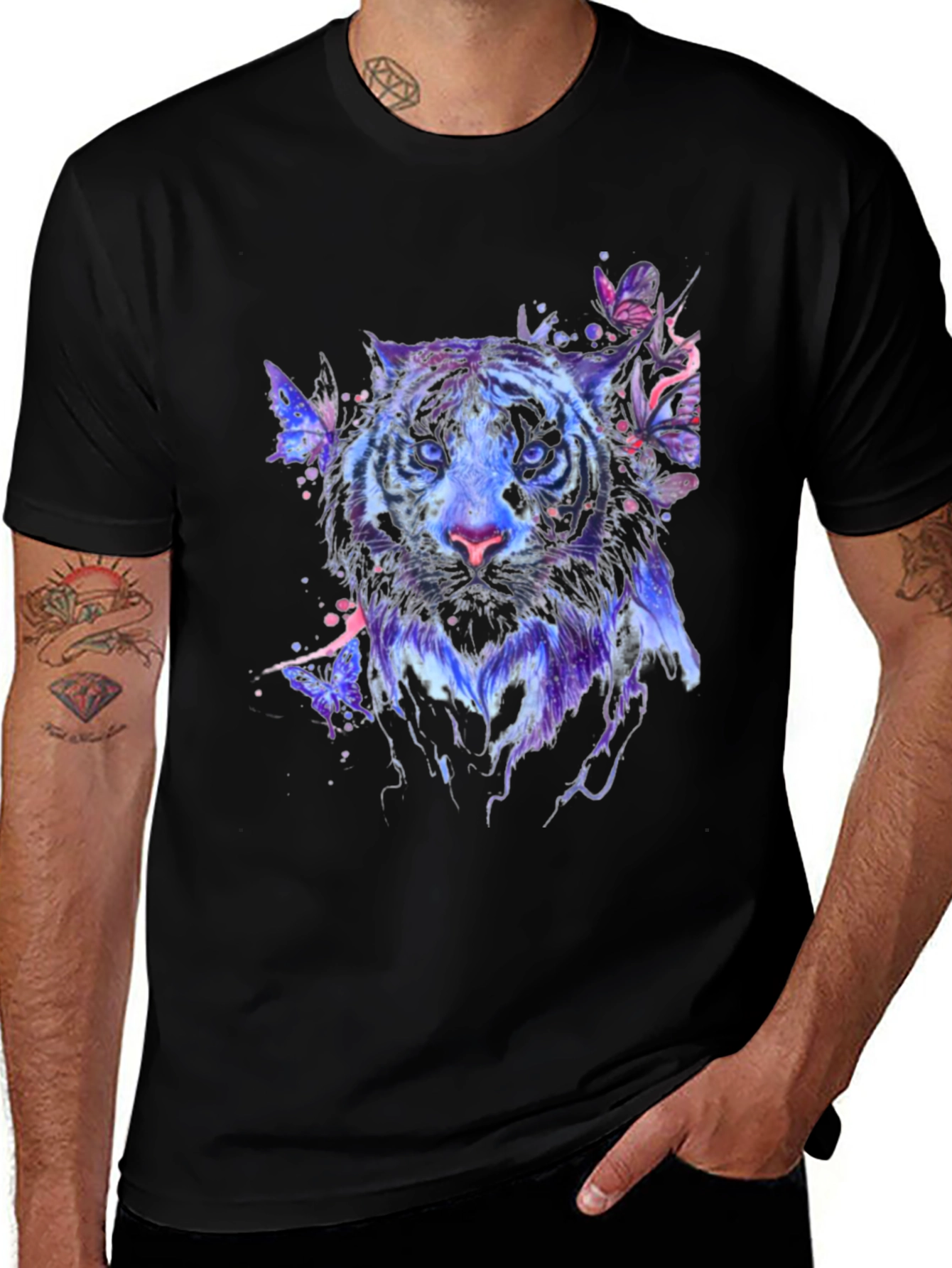 Variant 16 of Tiger Butterfly Graphic Print T-Shirt