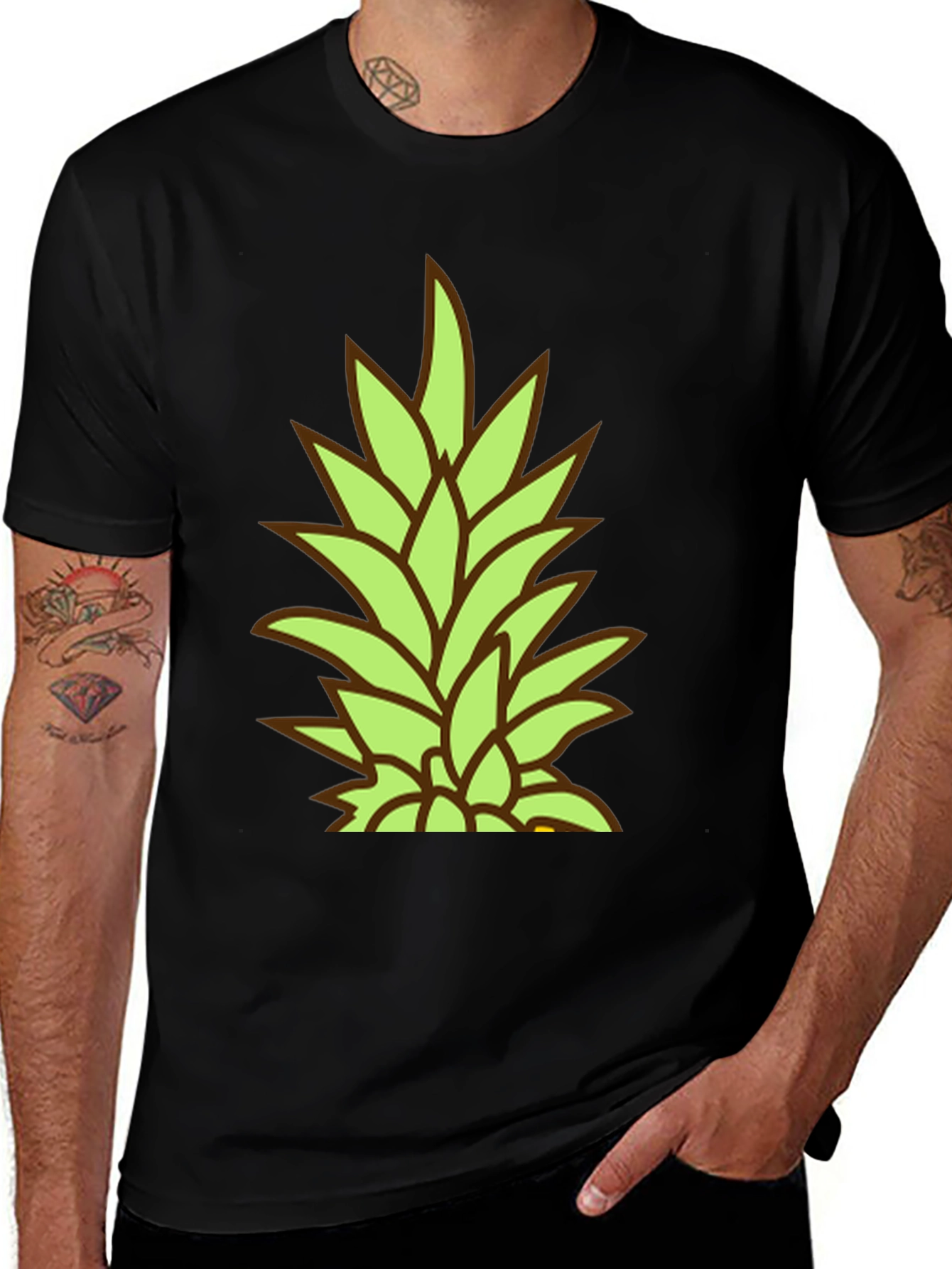 Variant 24 of Pineapple Top Graphic Tee - Tropical Vibe