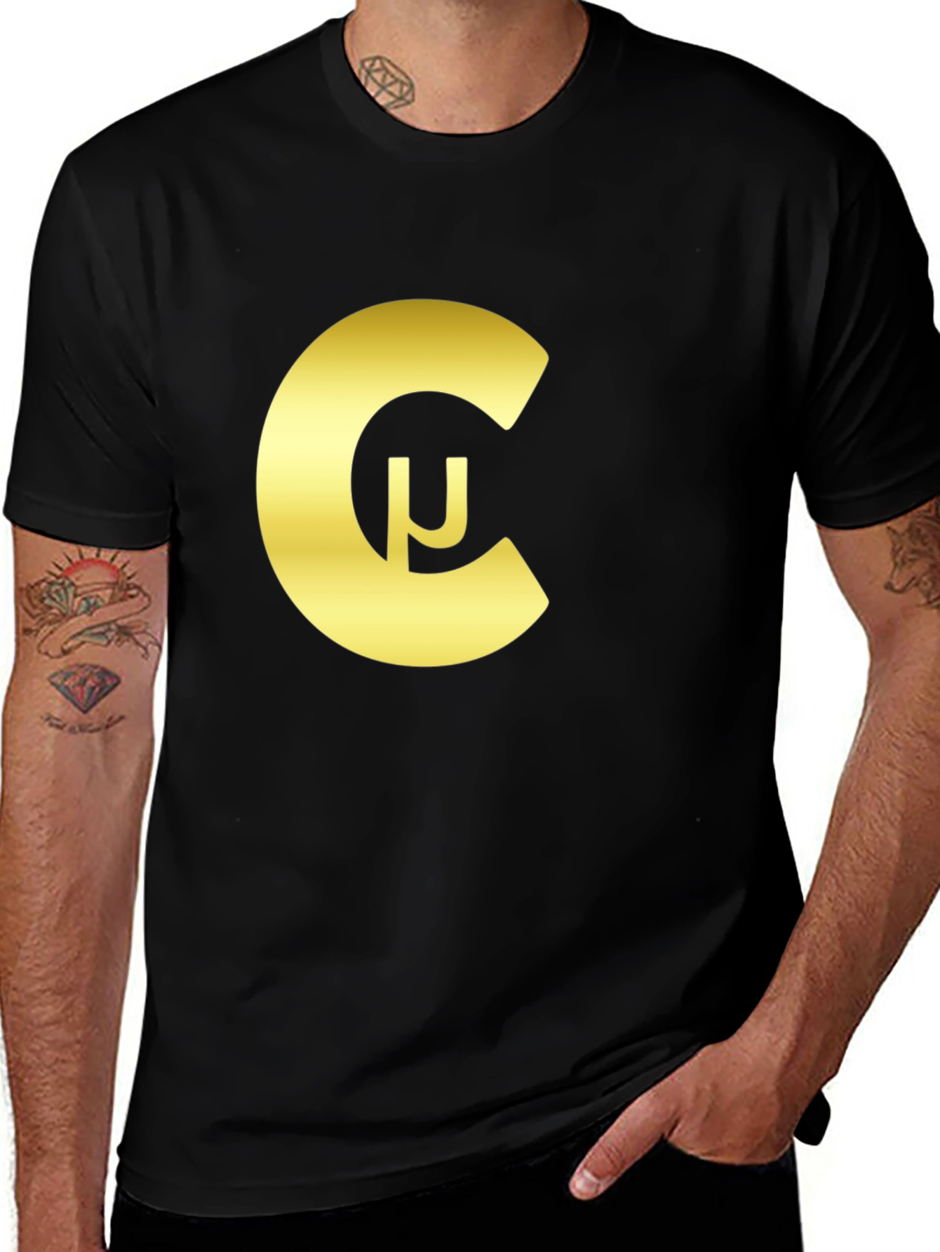 Variant 11 of Golden Crypto Symbol T-Shirt