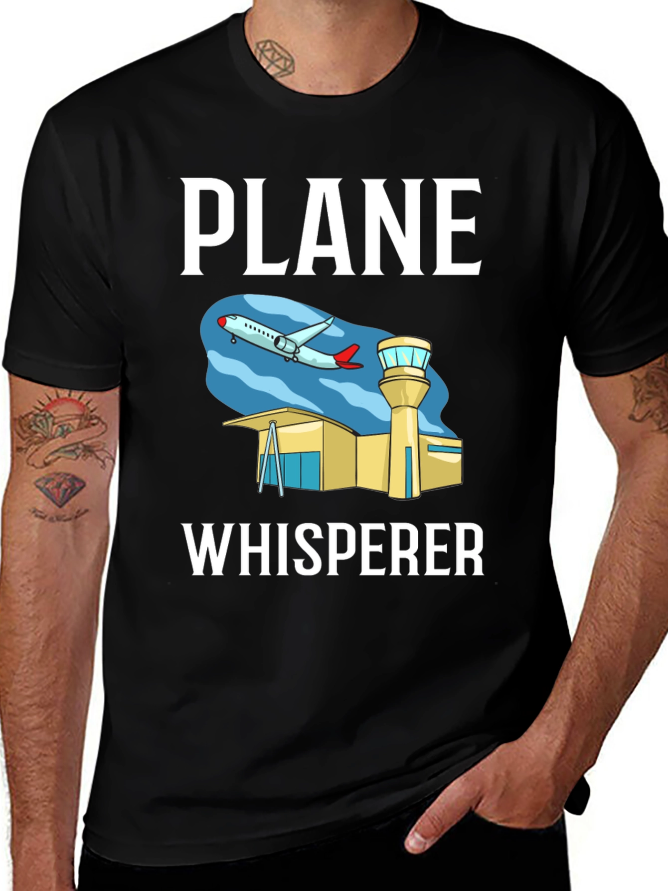 Plane Whisperer Graphic Tee - Aviation Humor
