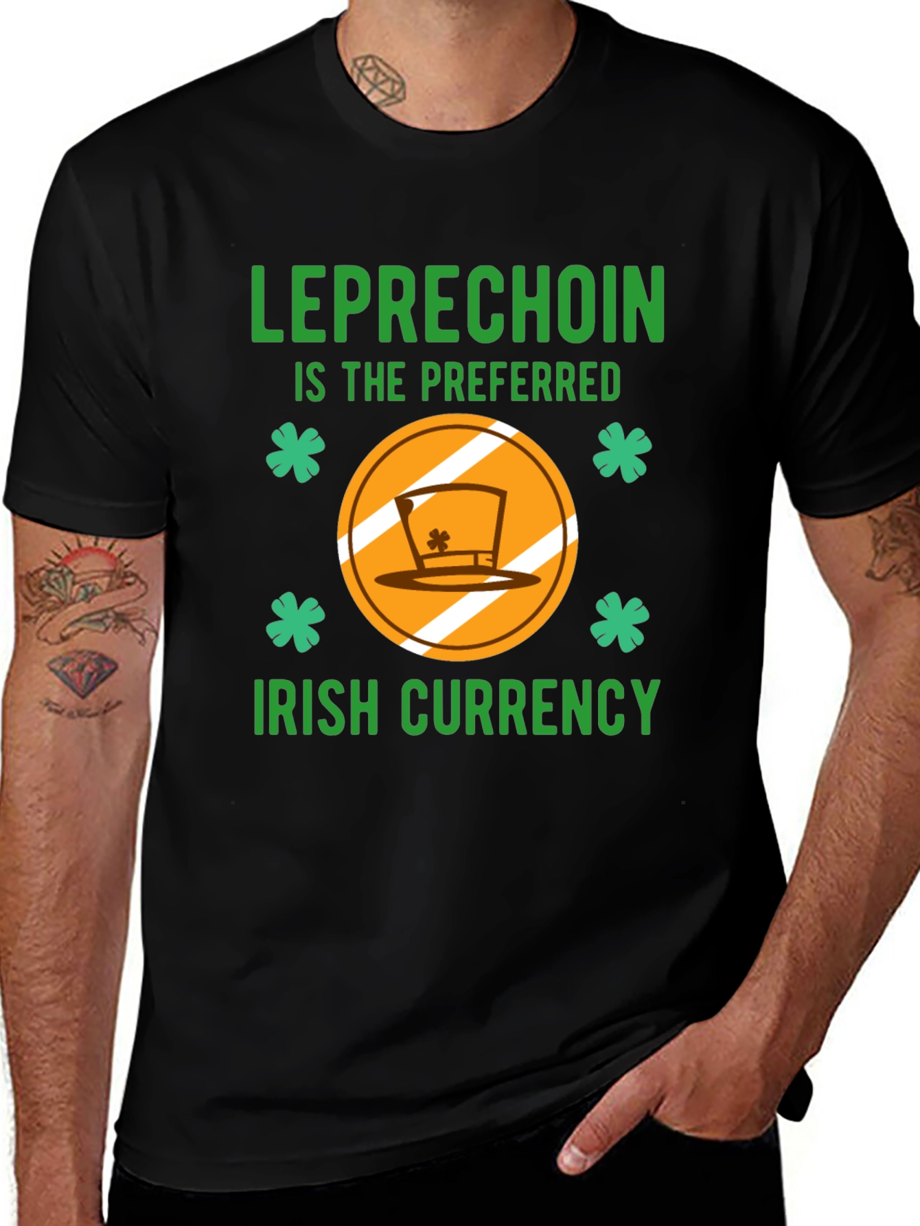 LepreCoin Irish Currency Graphic Tee