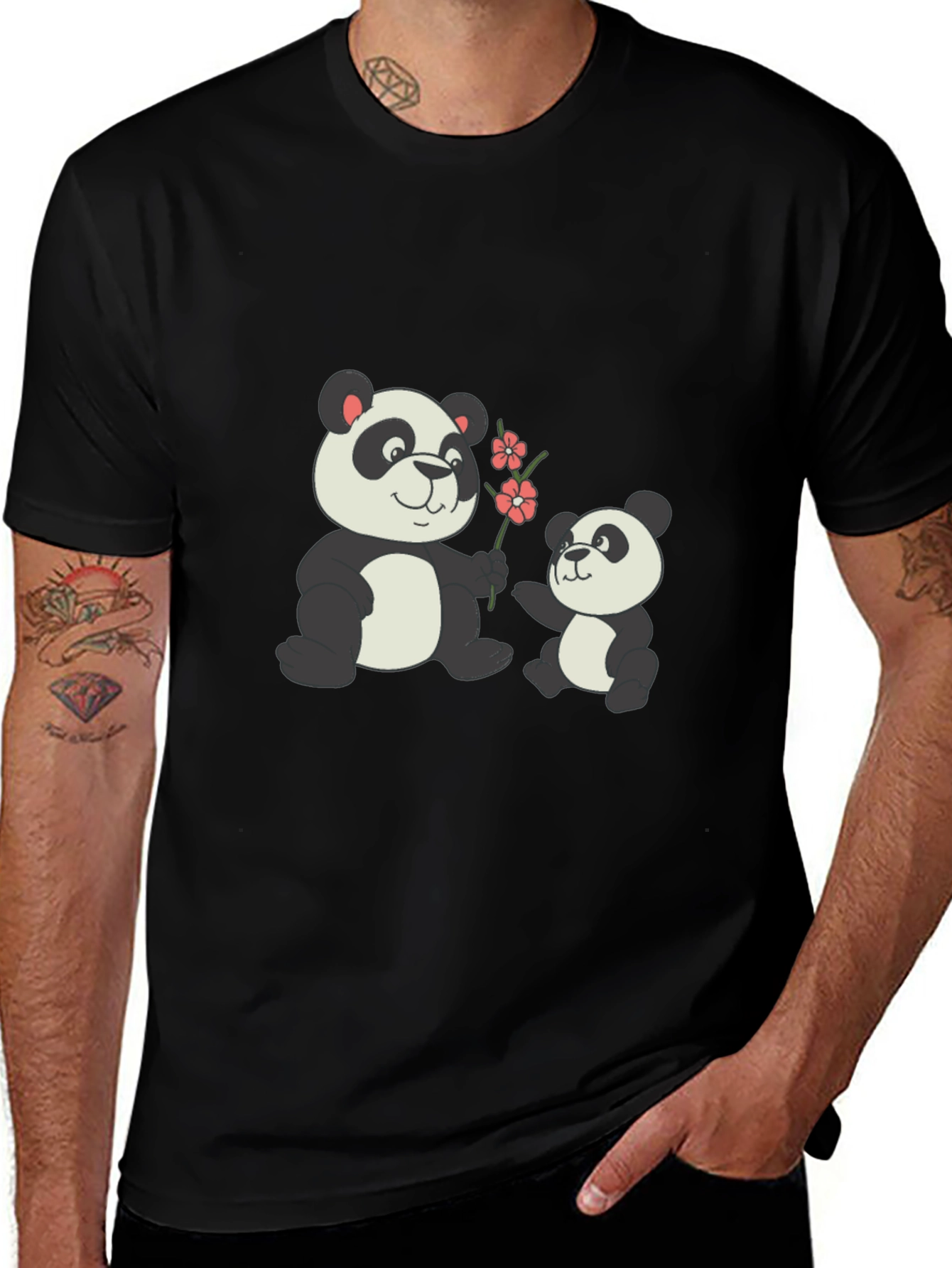 Variant 10 of Cute Panda Family T-Shirt
